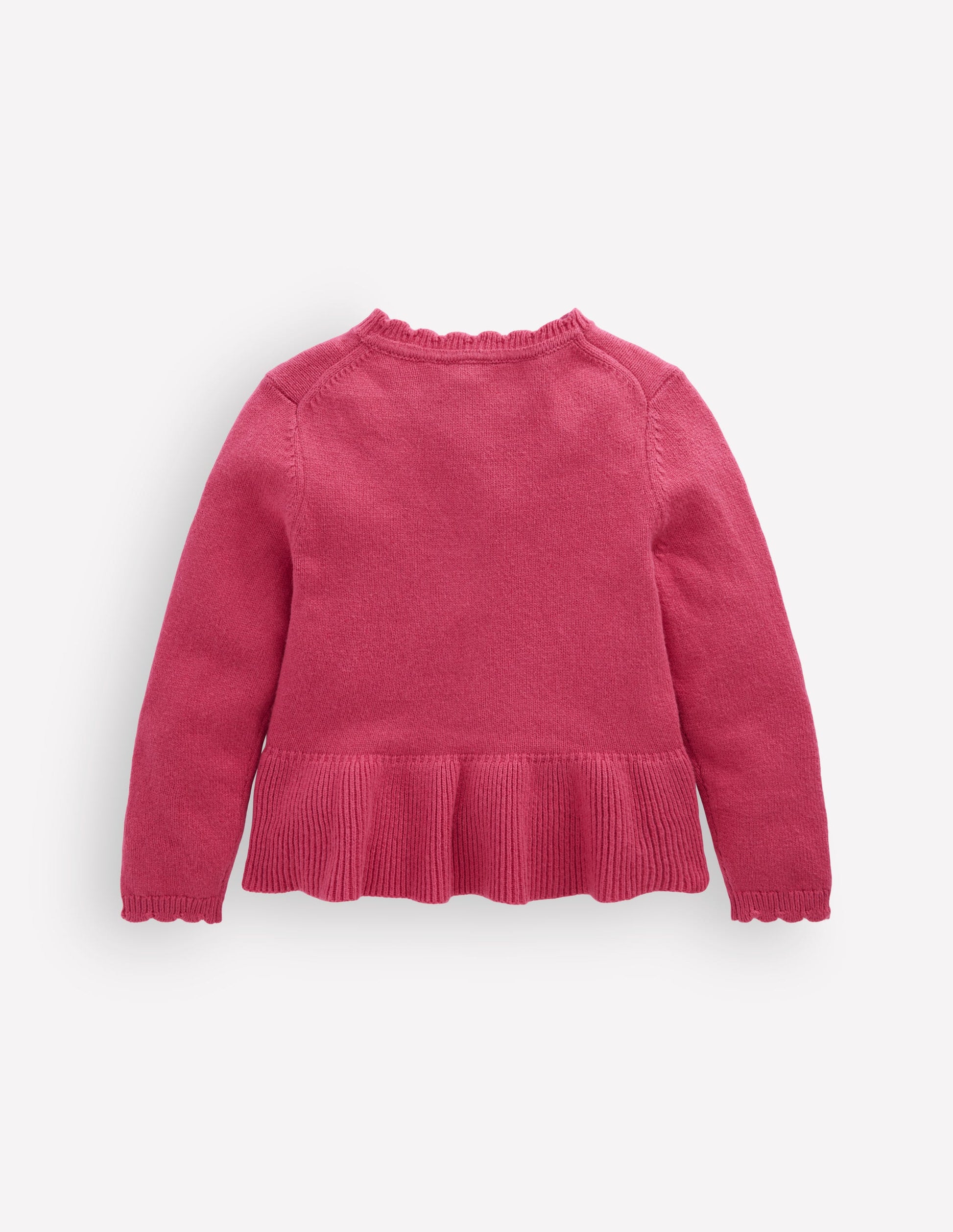 Pretty Peplum Cardigan-Winter Blush-2