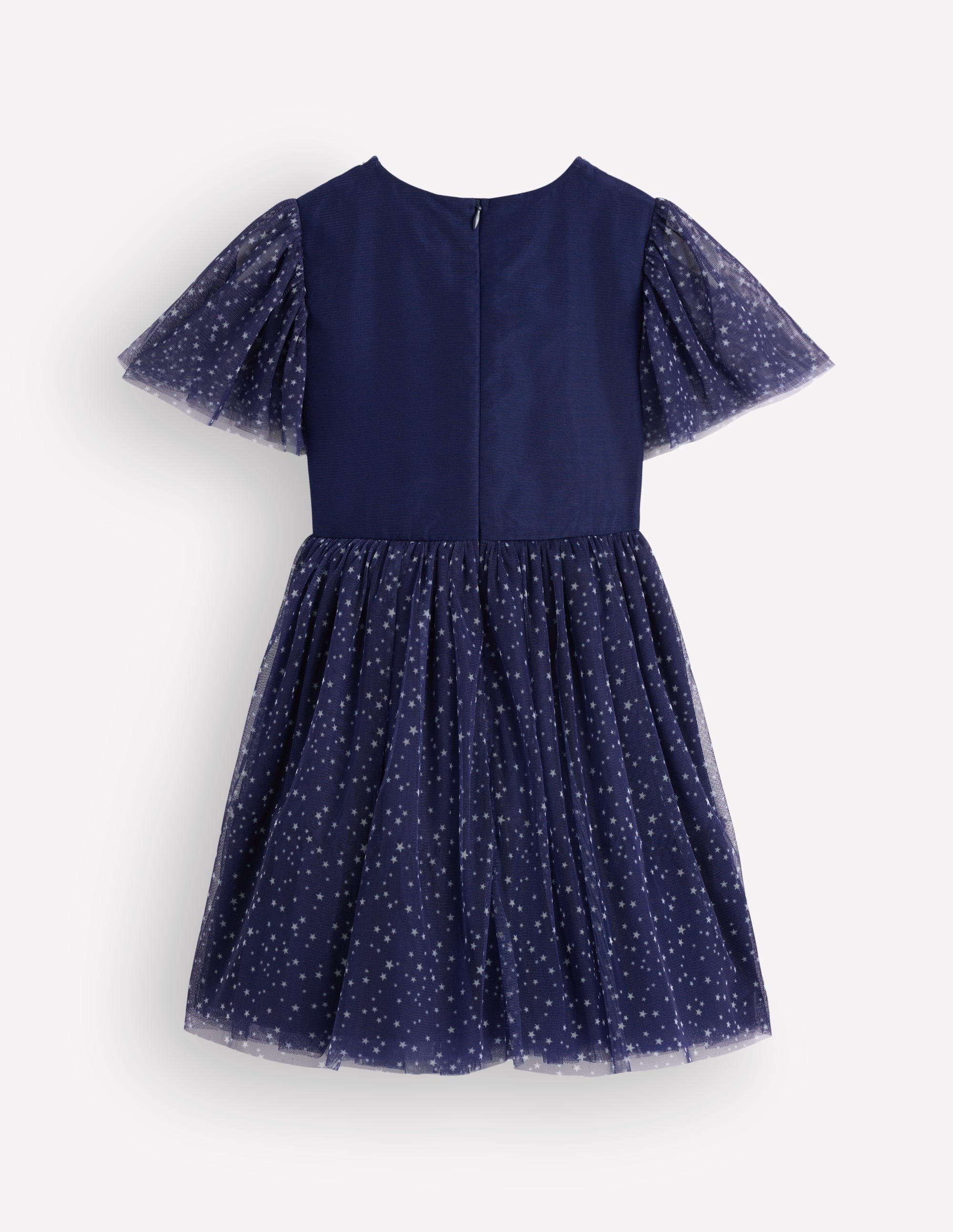 Appliqué Tulle Dress-College Navy Spiders Web - Image 5