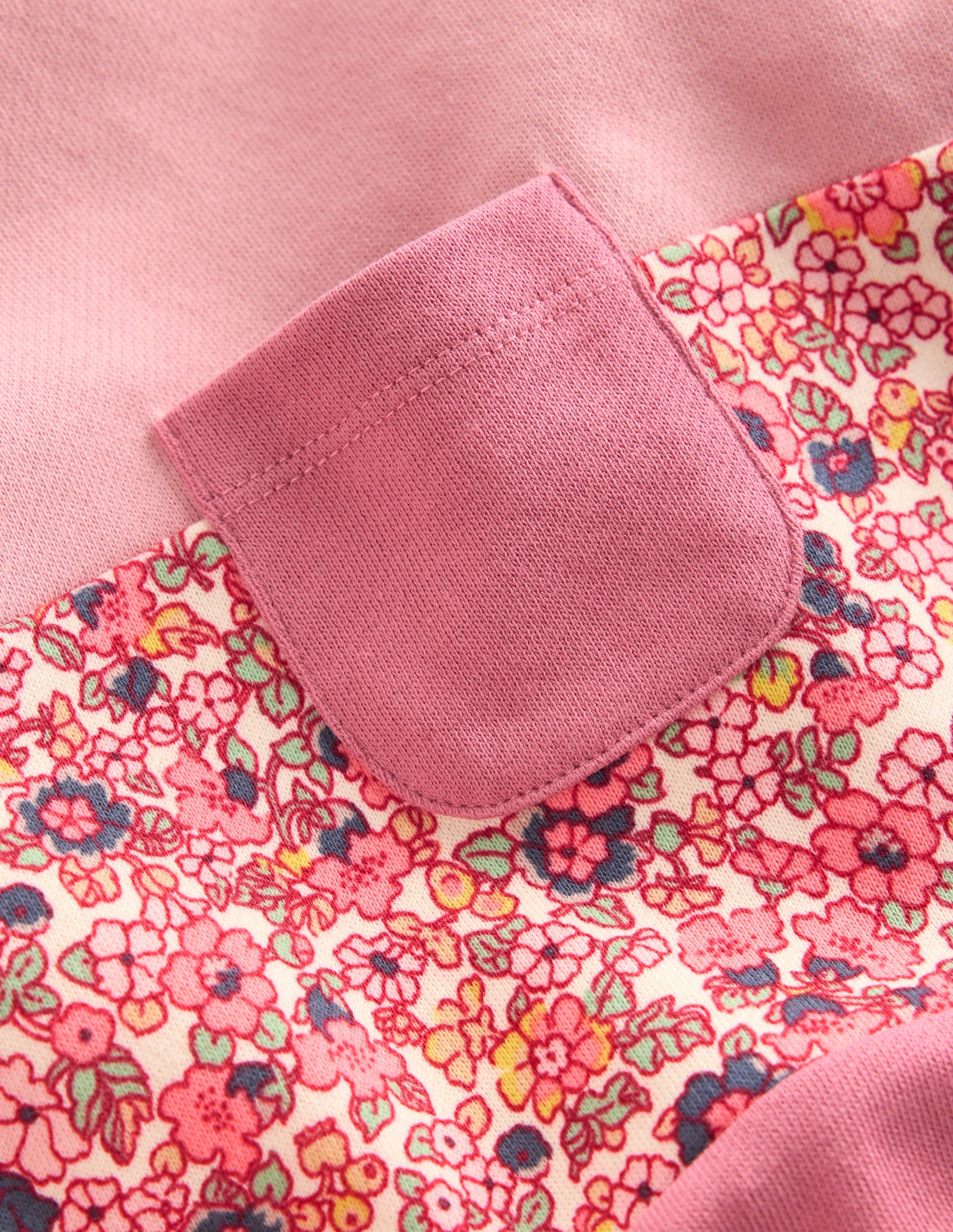 Relaxed Panel Sweatshirt-Formica Pink Floral-3