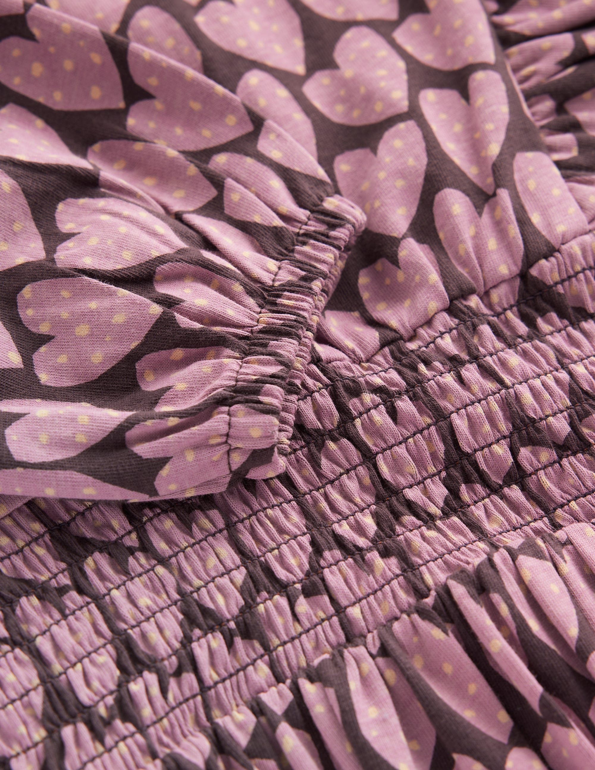 Suki Shirred Jersey Dress-Purple Hearts - Image 3