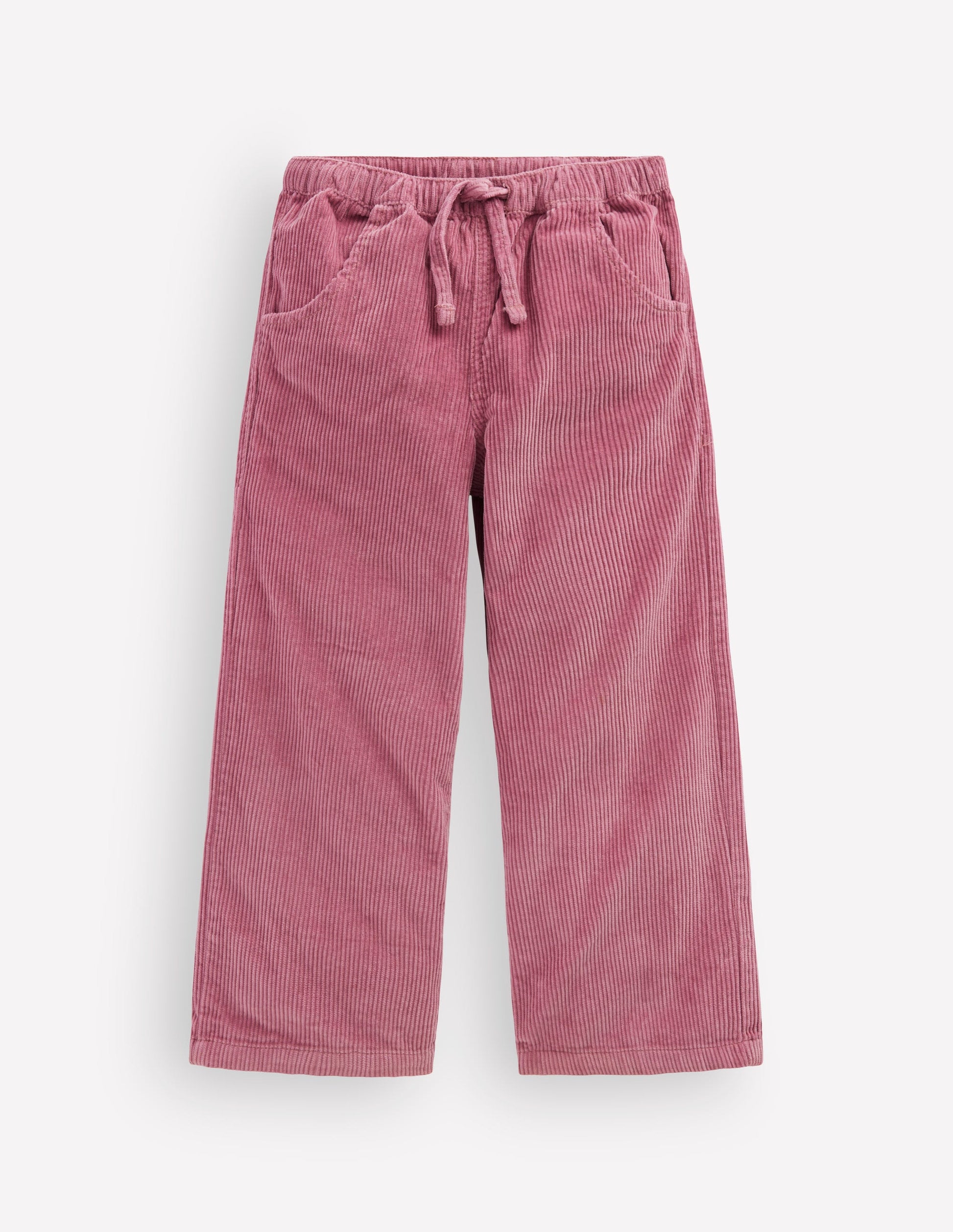 Draw Cord Trousers-Pink Heather-1