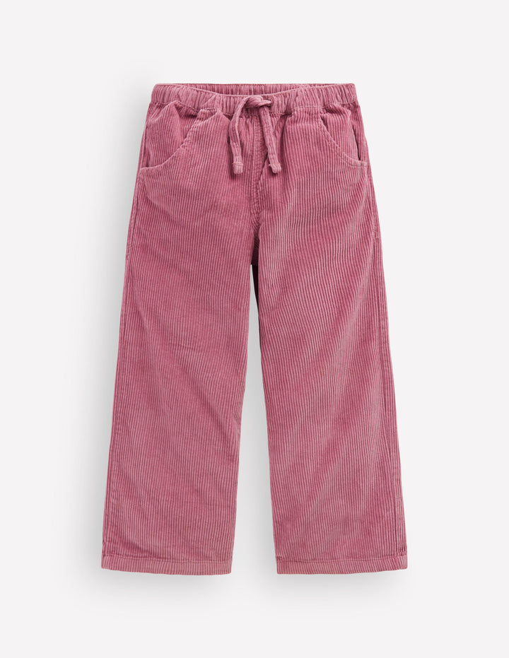 Draw Cord Trousers-Pink Heather
