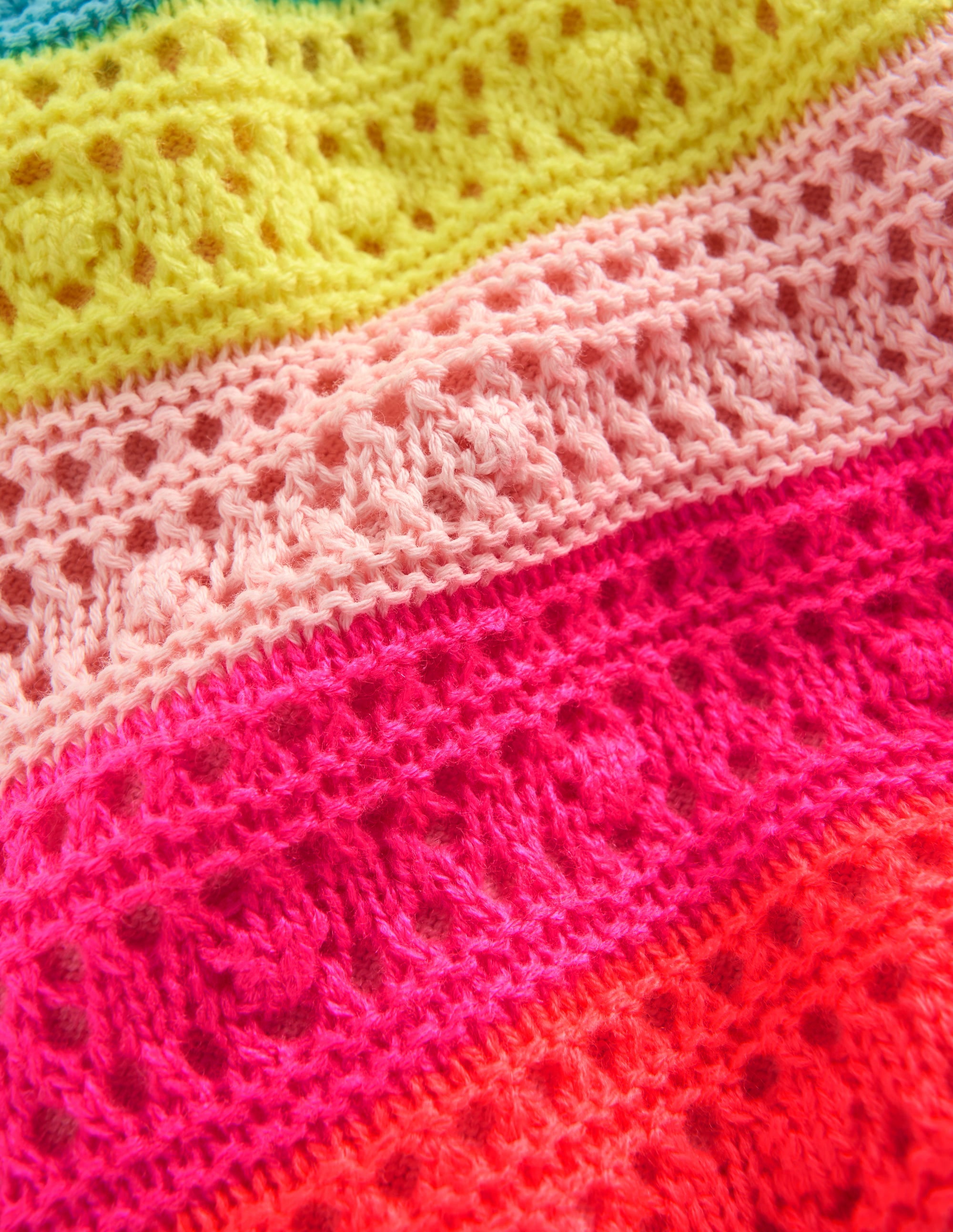Knitted Shorts-Neon Multi Stripe - Image 3