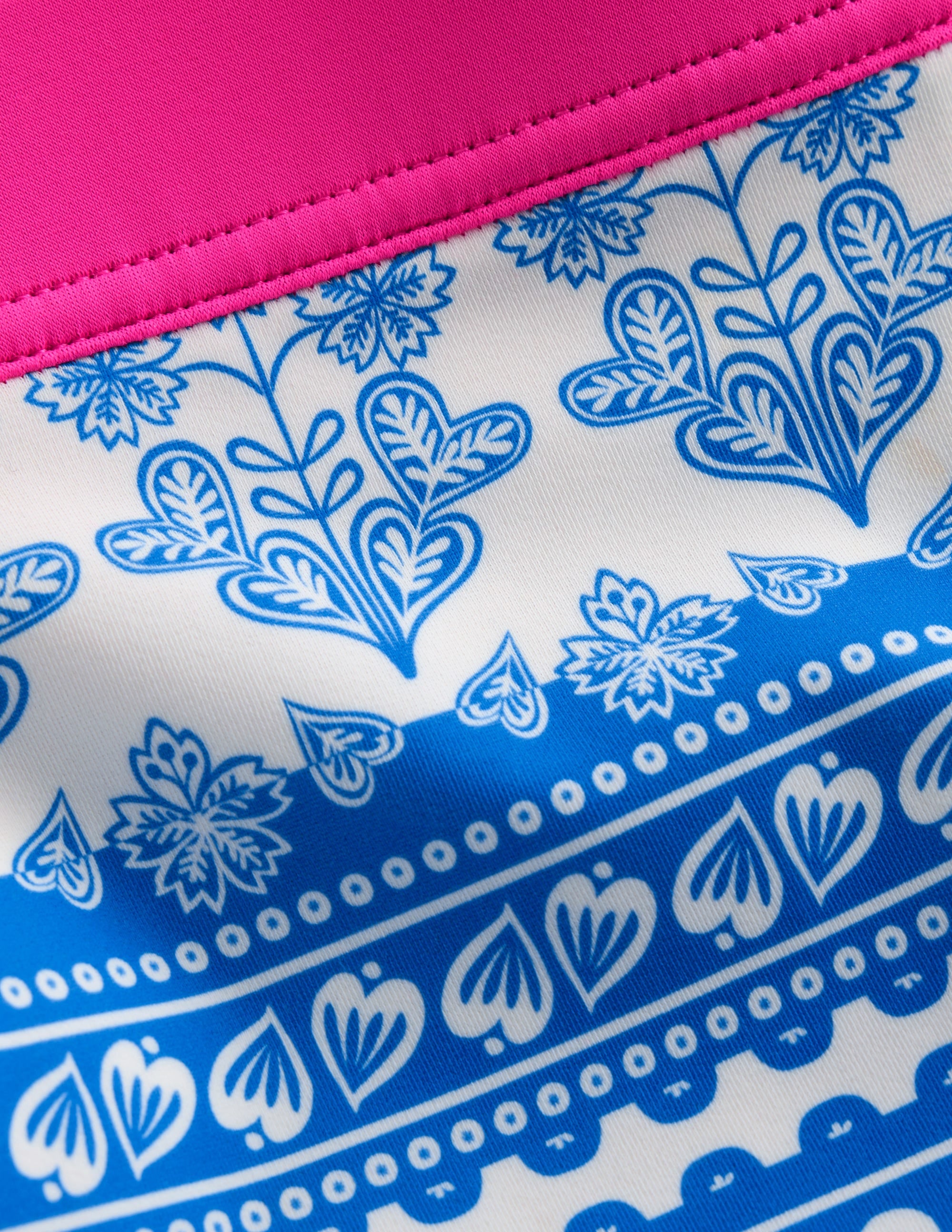 Patterned Swim Shorts-Azure Blue Woodblock - Image 3