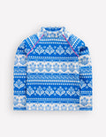 Sunsafe Patterned Rash Vest-Azure Blue Woodblock