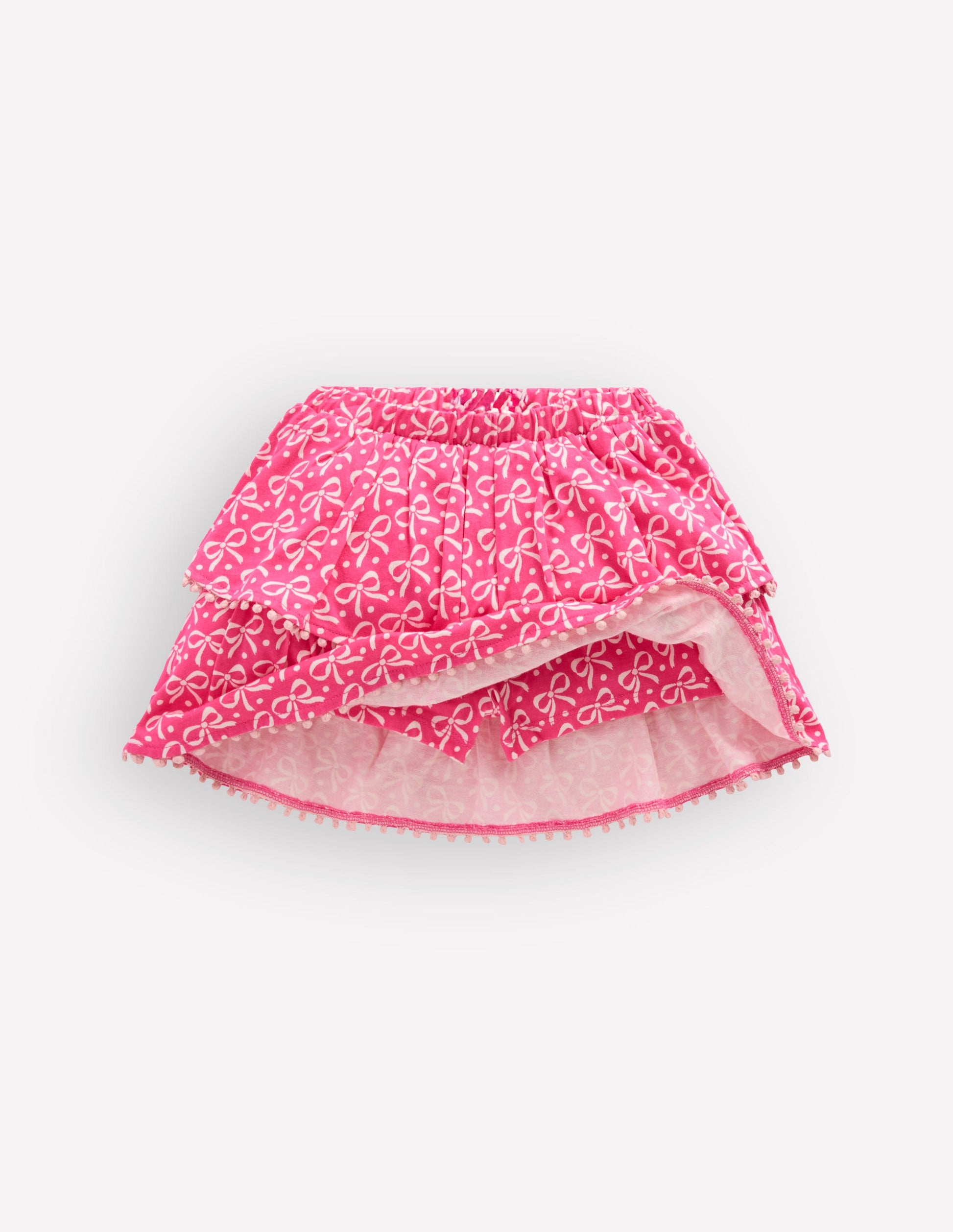 Ruffle Jersey Skort-Pink Ribbon-4