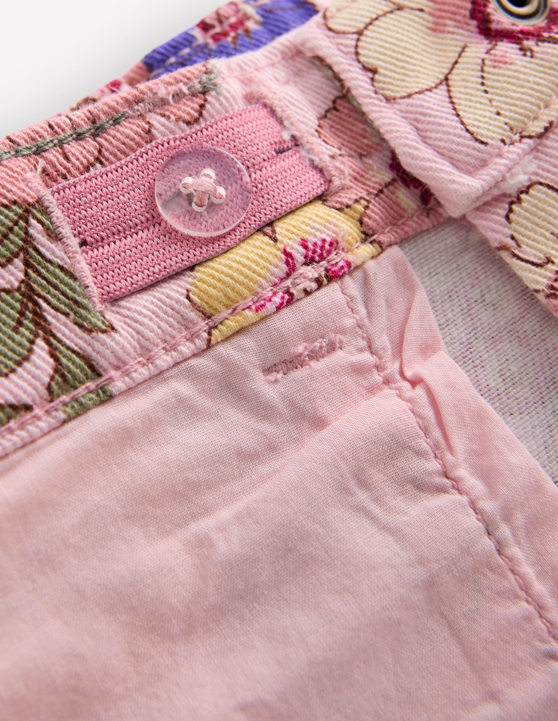 Wide Leg Jeans-Blooming Pink Floral Bloom-4