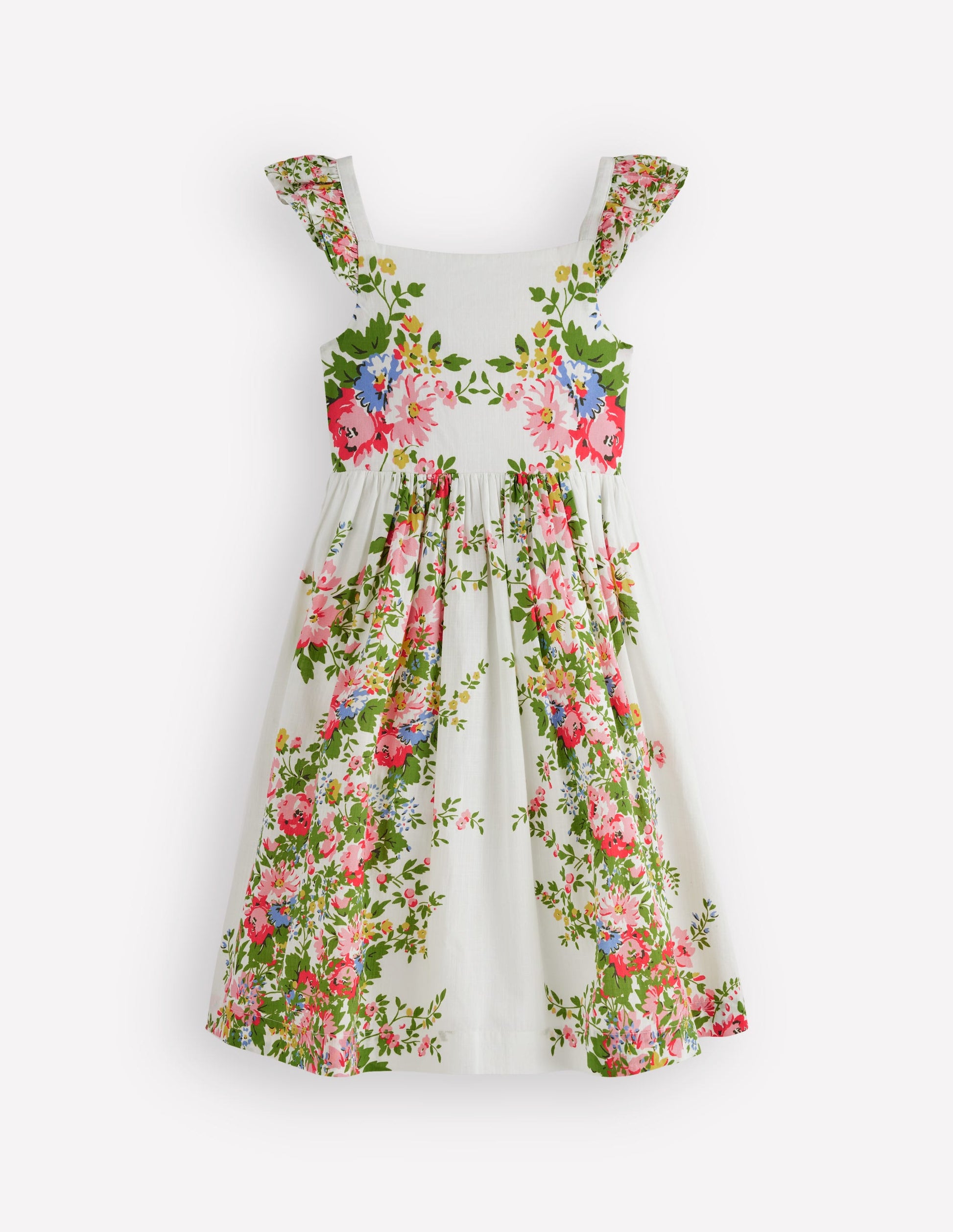 Annalisa Twirly Sundress-Soft Ivory Floral-2