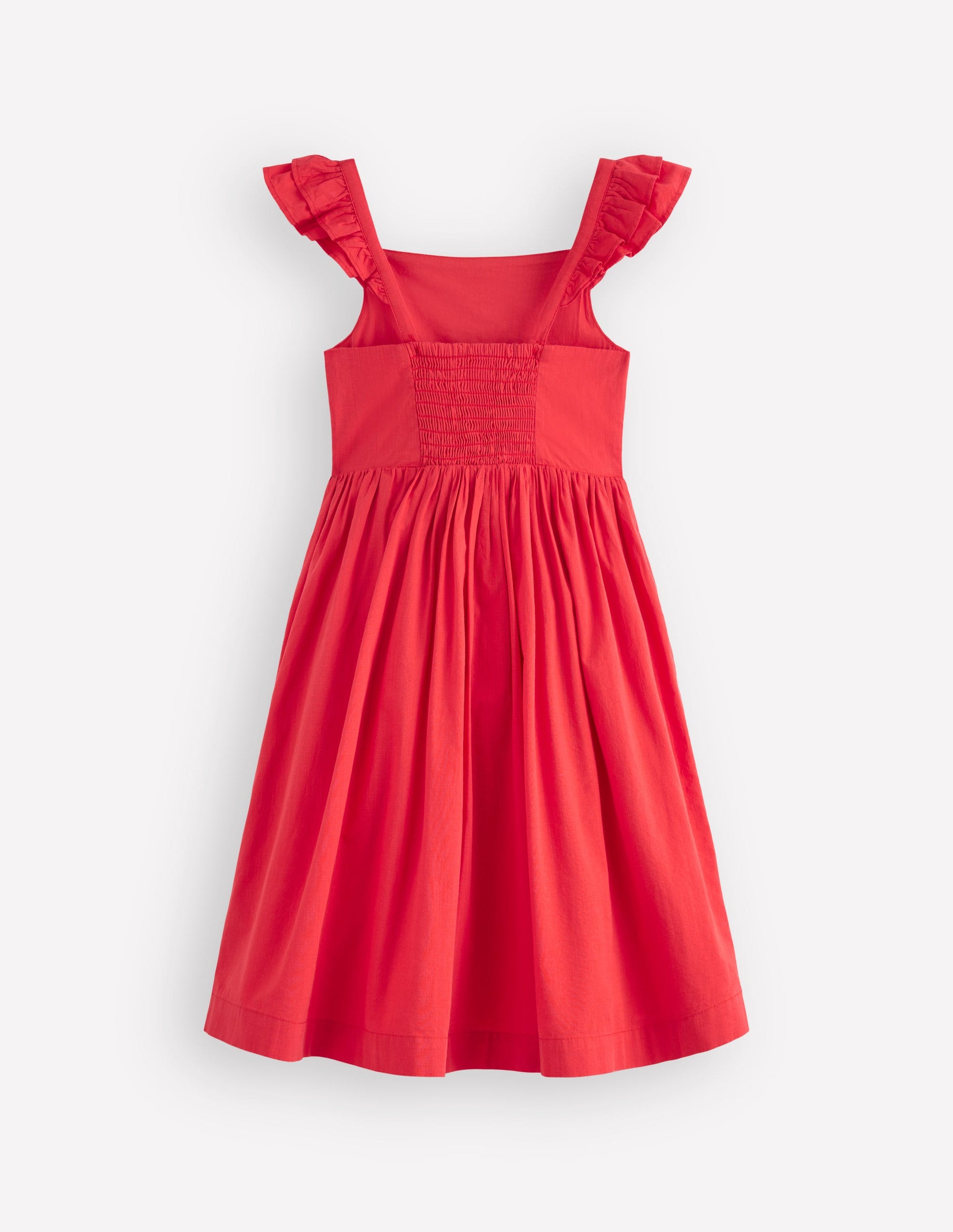 Annalisa Twirly Sundress-Spicy Red Embroidery-3