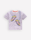 Easy Applique T-shirt-Aster Purple/ Ivory Shoes