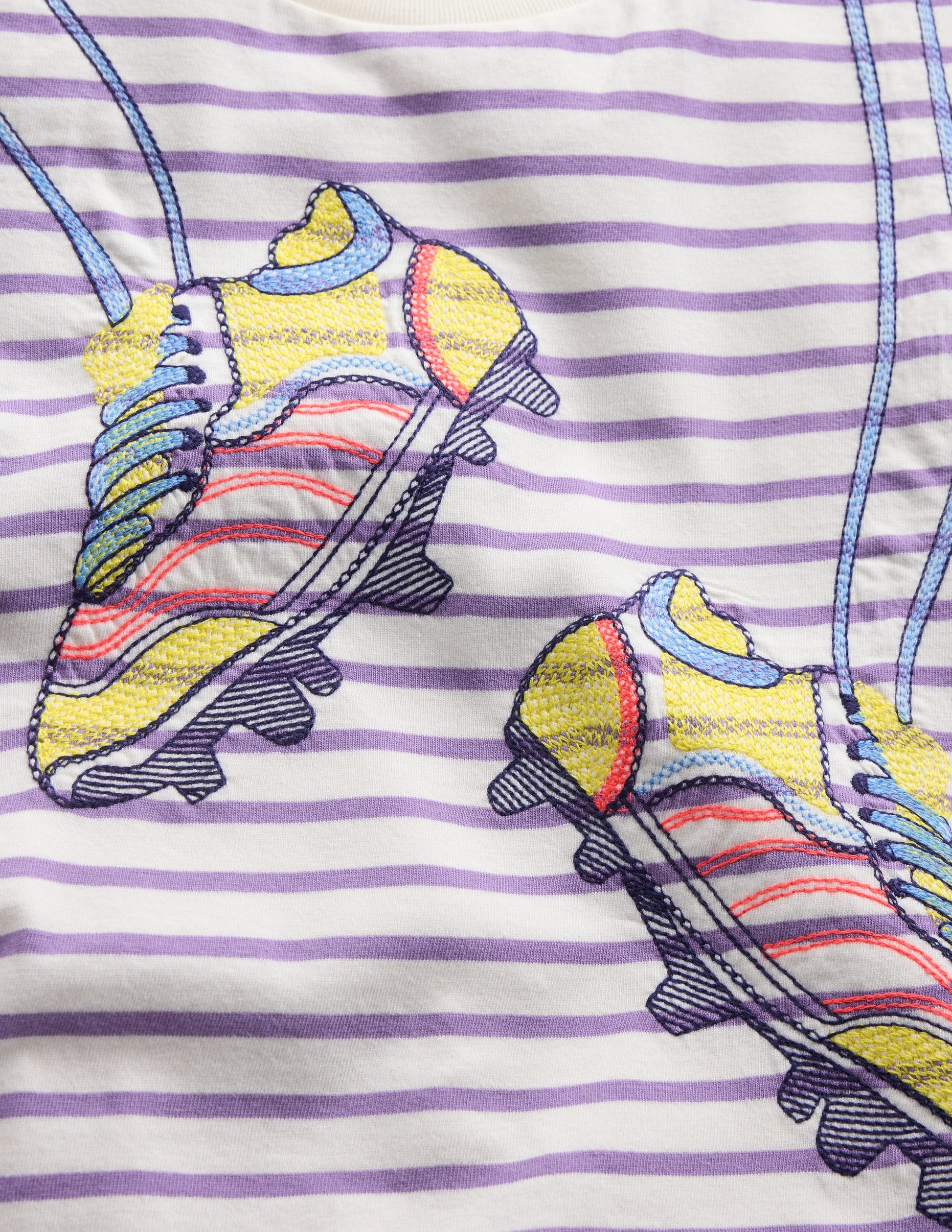 Easy Applique T-shirt-Aster Purple/ Ivory Shoes-3