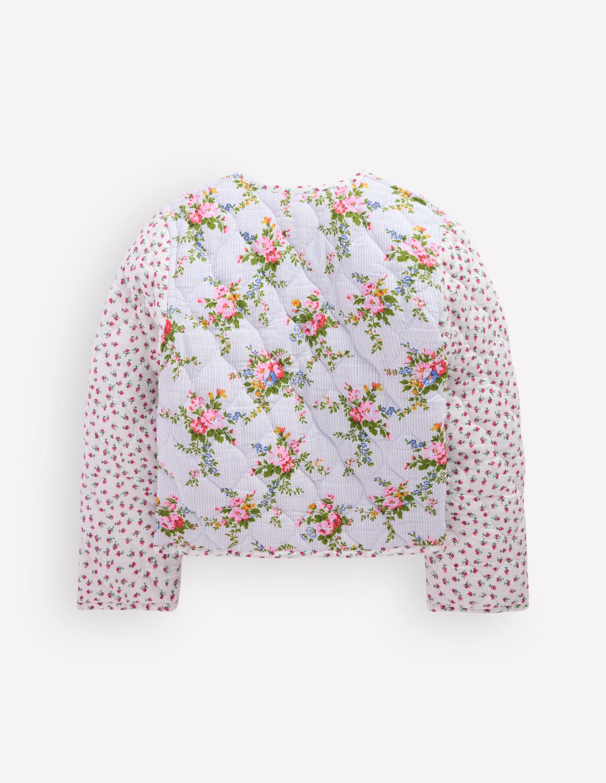 Reversible Quilted Jacket-Floral Hotch Potch-2