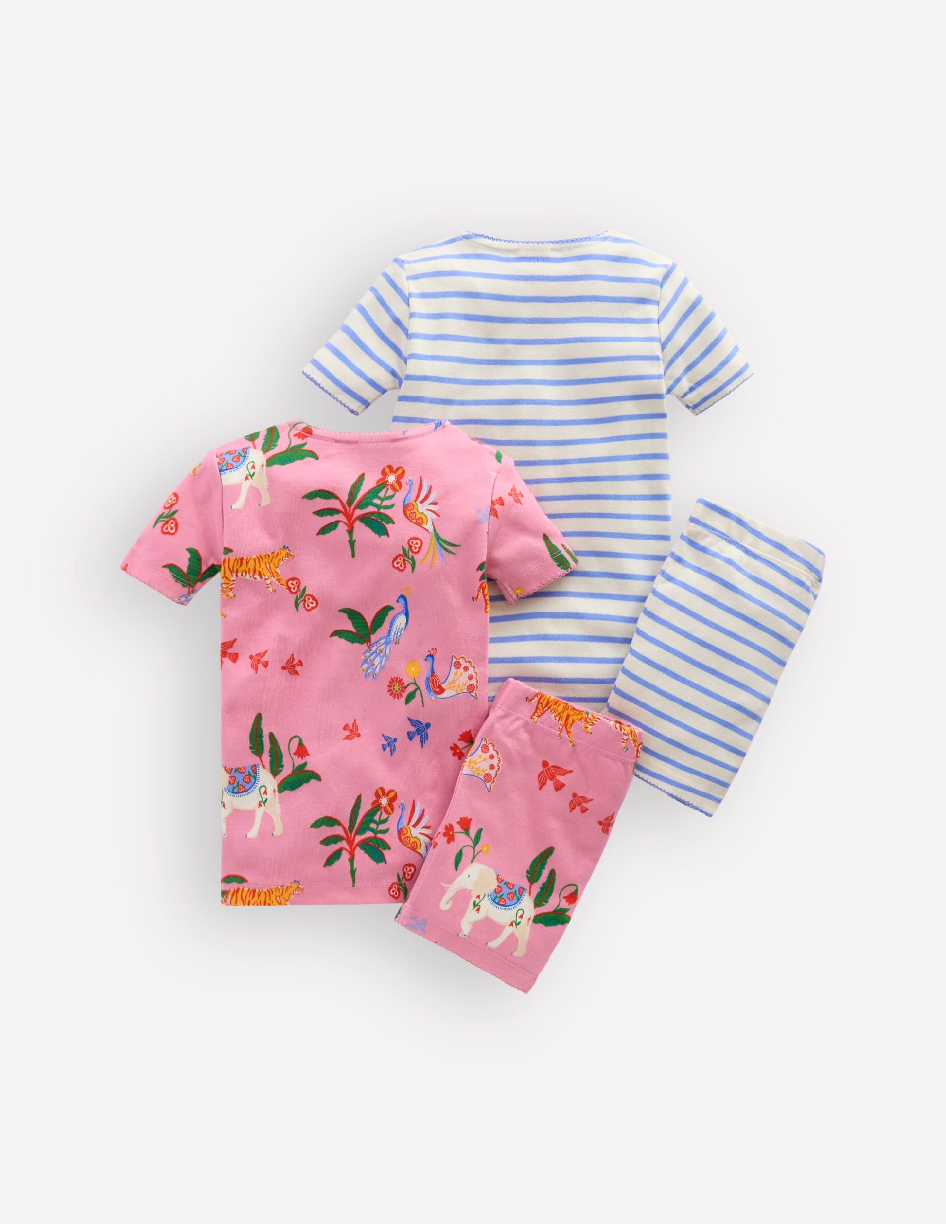 Twin Pack Short Pyjamas-Pink Unicorn-2