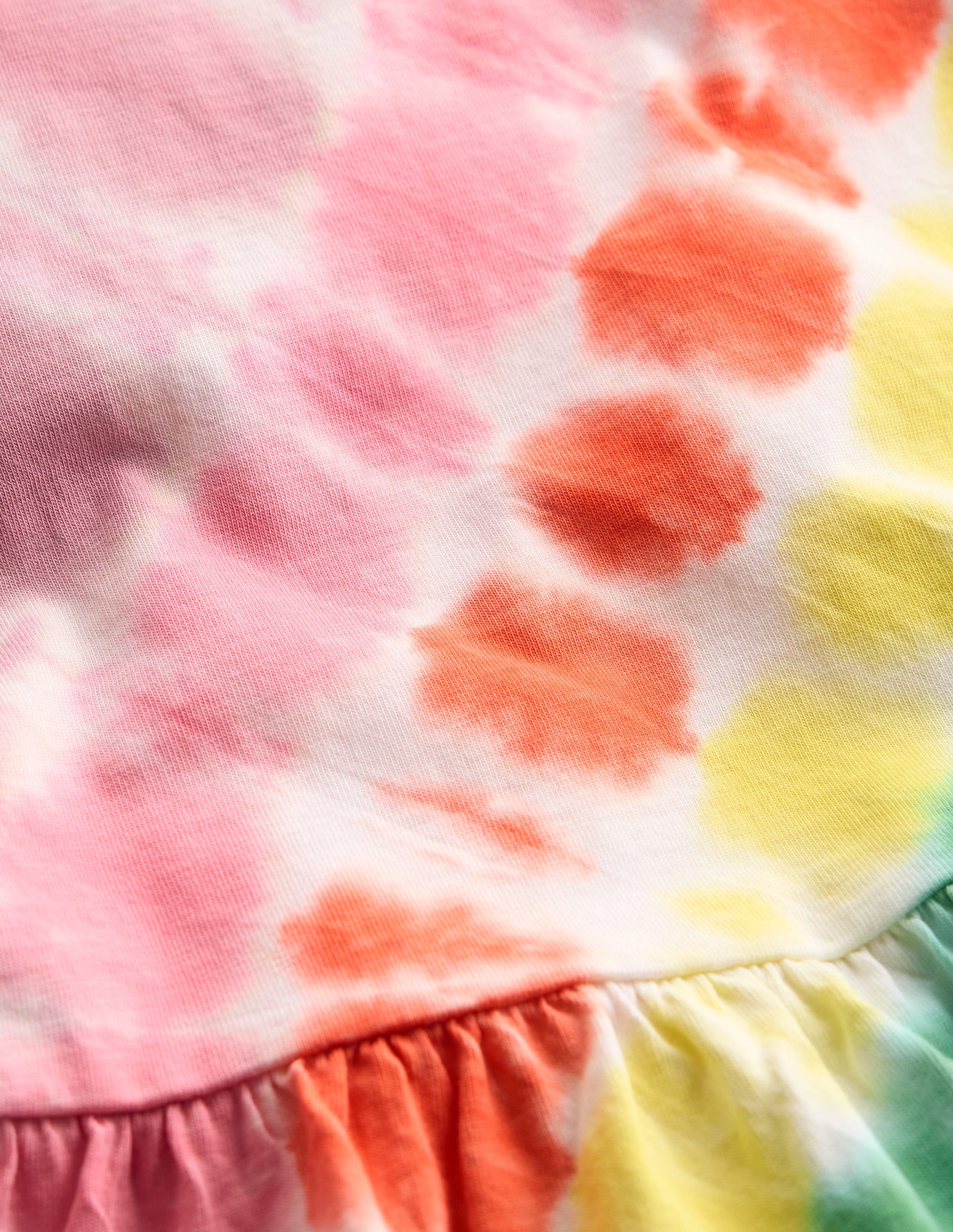 Jersey T-Shirt Dress-Pink Tie Dye-5
