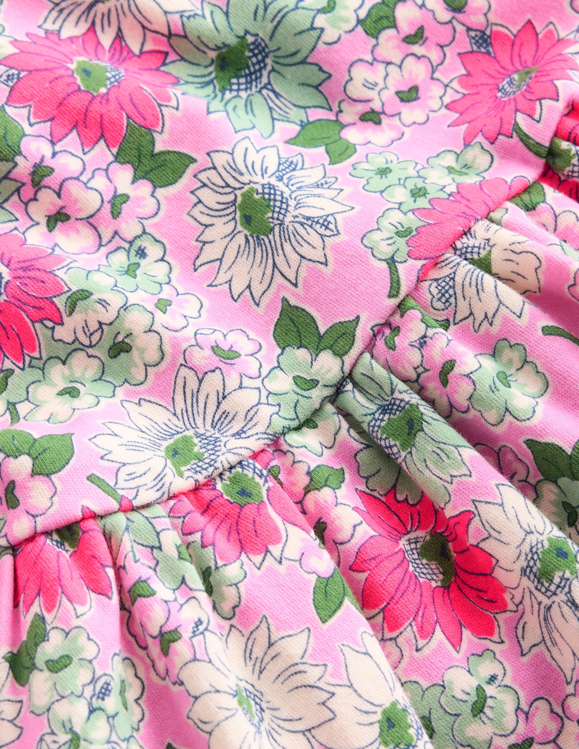 Twirly Jersey Dress-Pink Floral-7