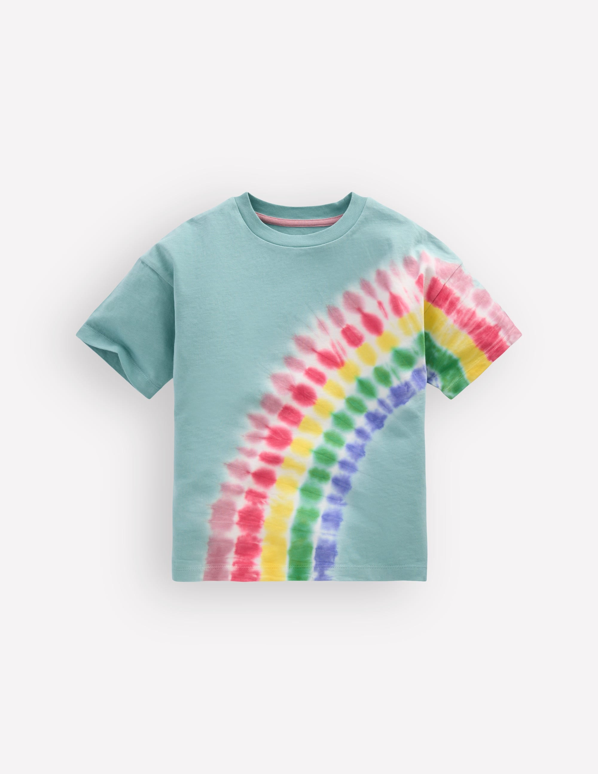 Tie Dye Logo Top-Dawn Blue Rainbow - Image 1