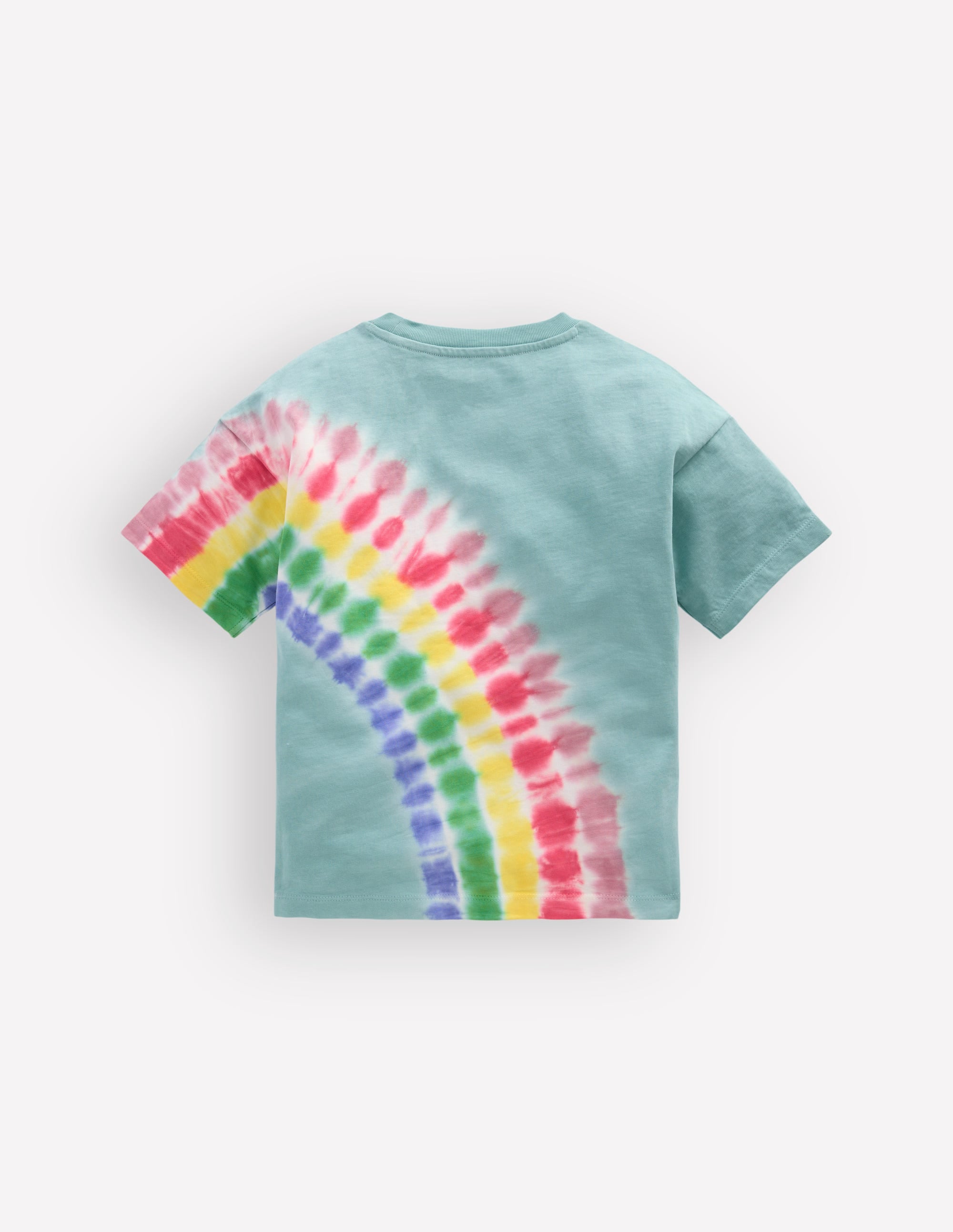Tie Dye Logo Top-Dawn Blue Rainbow - Image 2