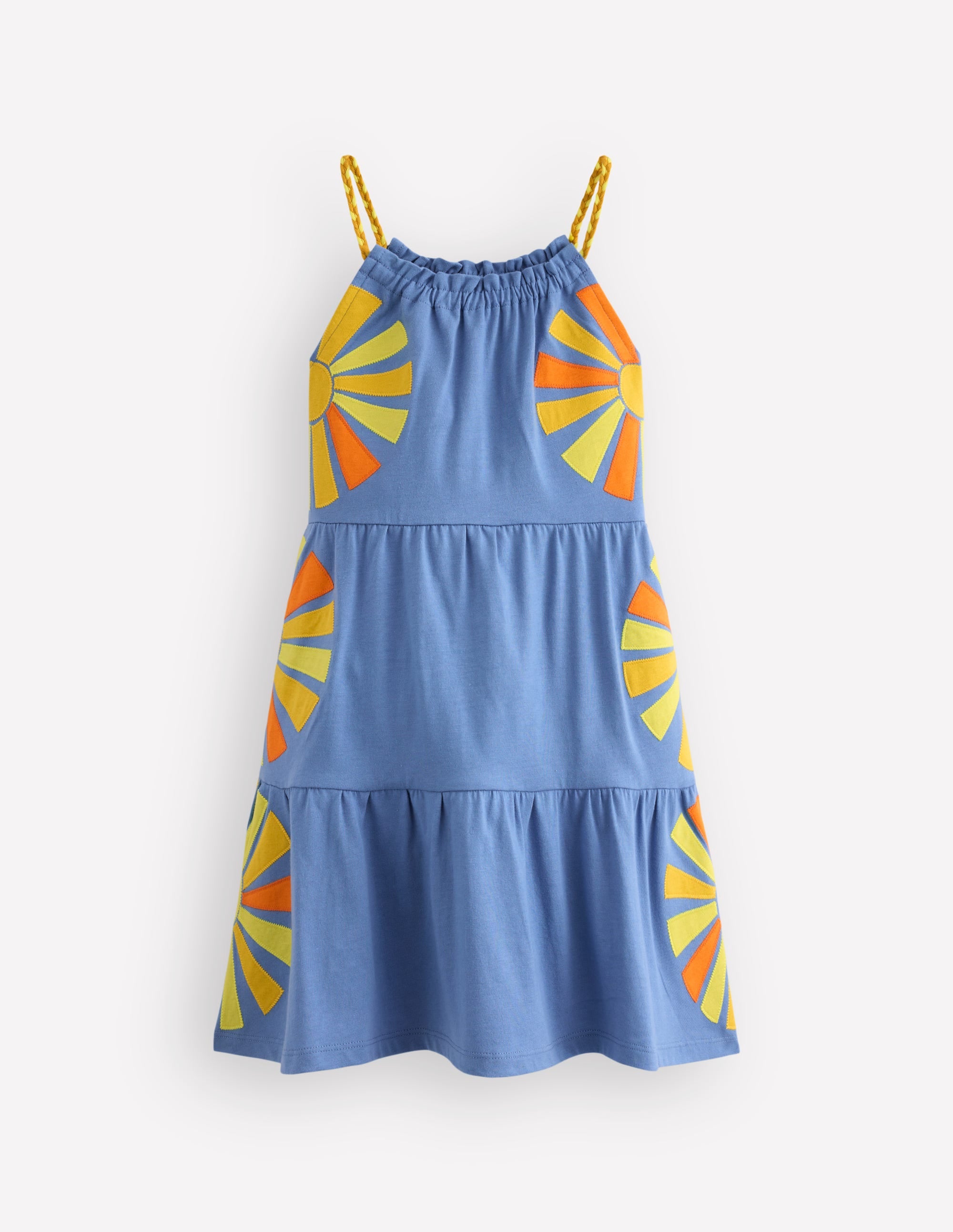 Enola Appliqué Jersey Dress-Salt Blue Sunrays - Image 2