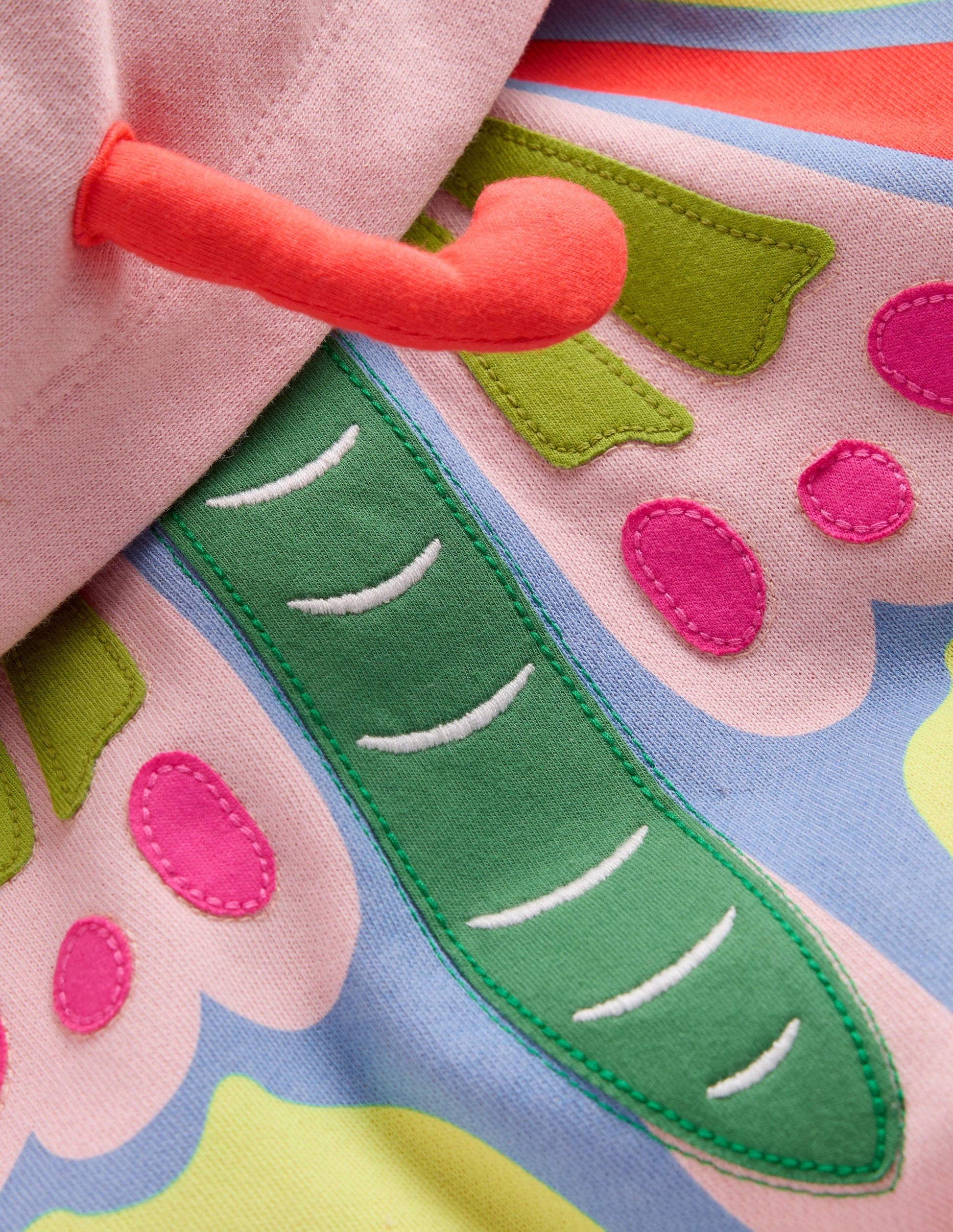 Novelty Relaxed Hoodie-Pink Butterfly-4