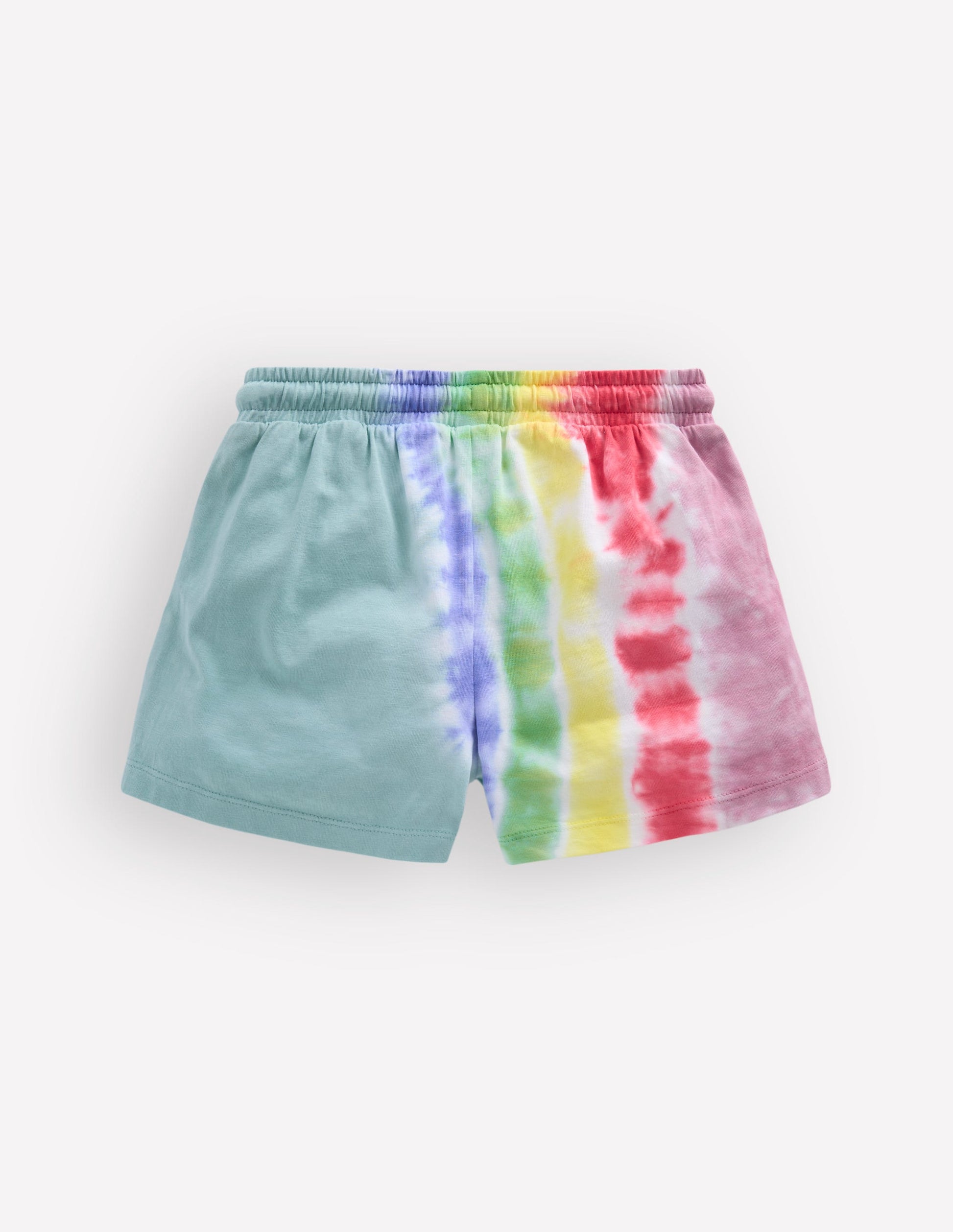 Tie Dye Logo Shorts-Dawn Blue Rainbow-3