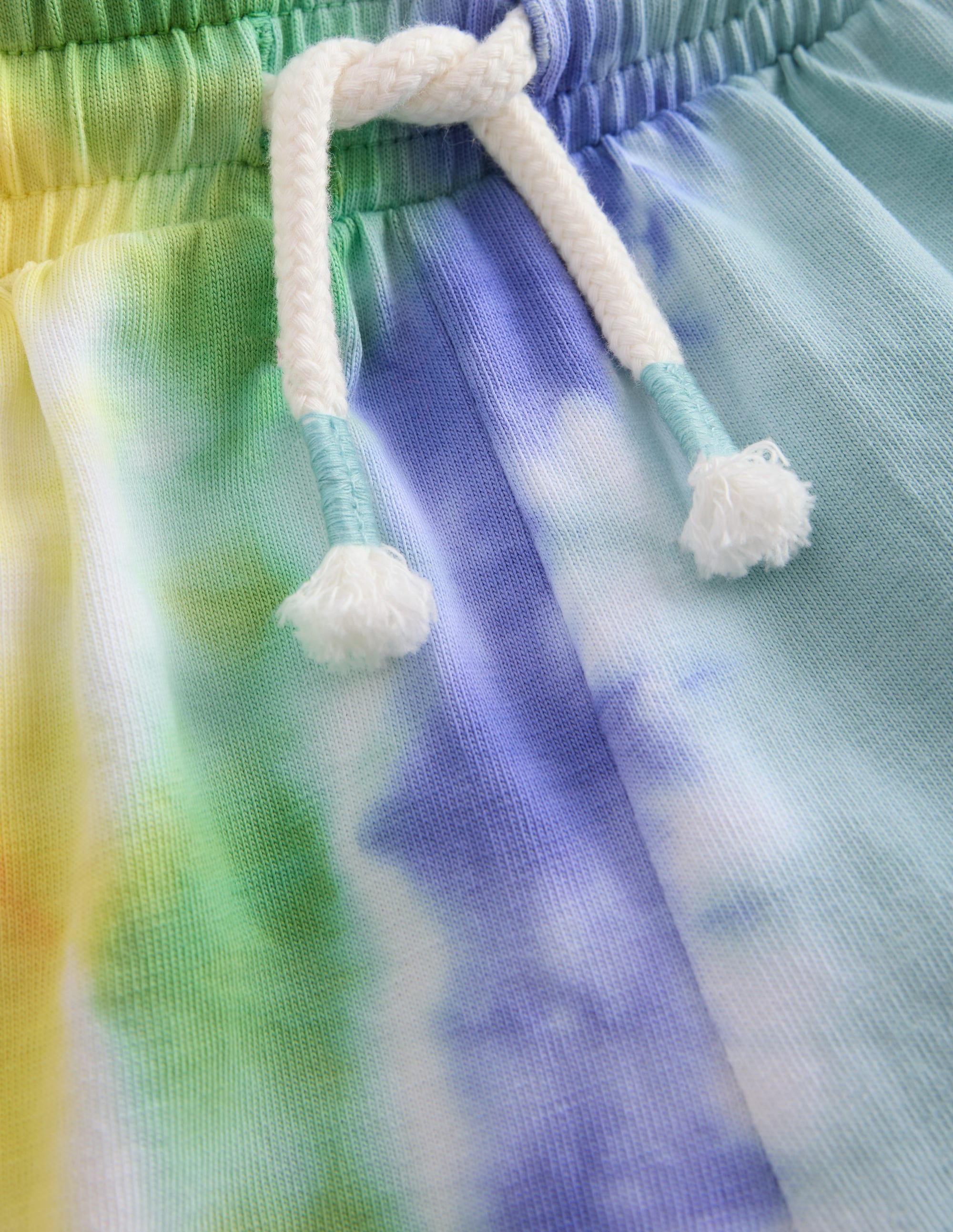 Tie Dye Logo Shorts-Dawn Blue Rainbow - Image 4