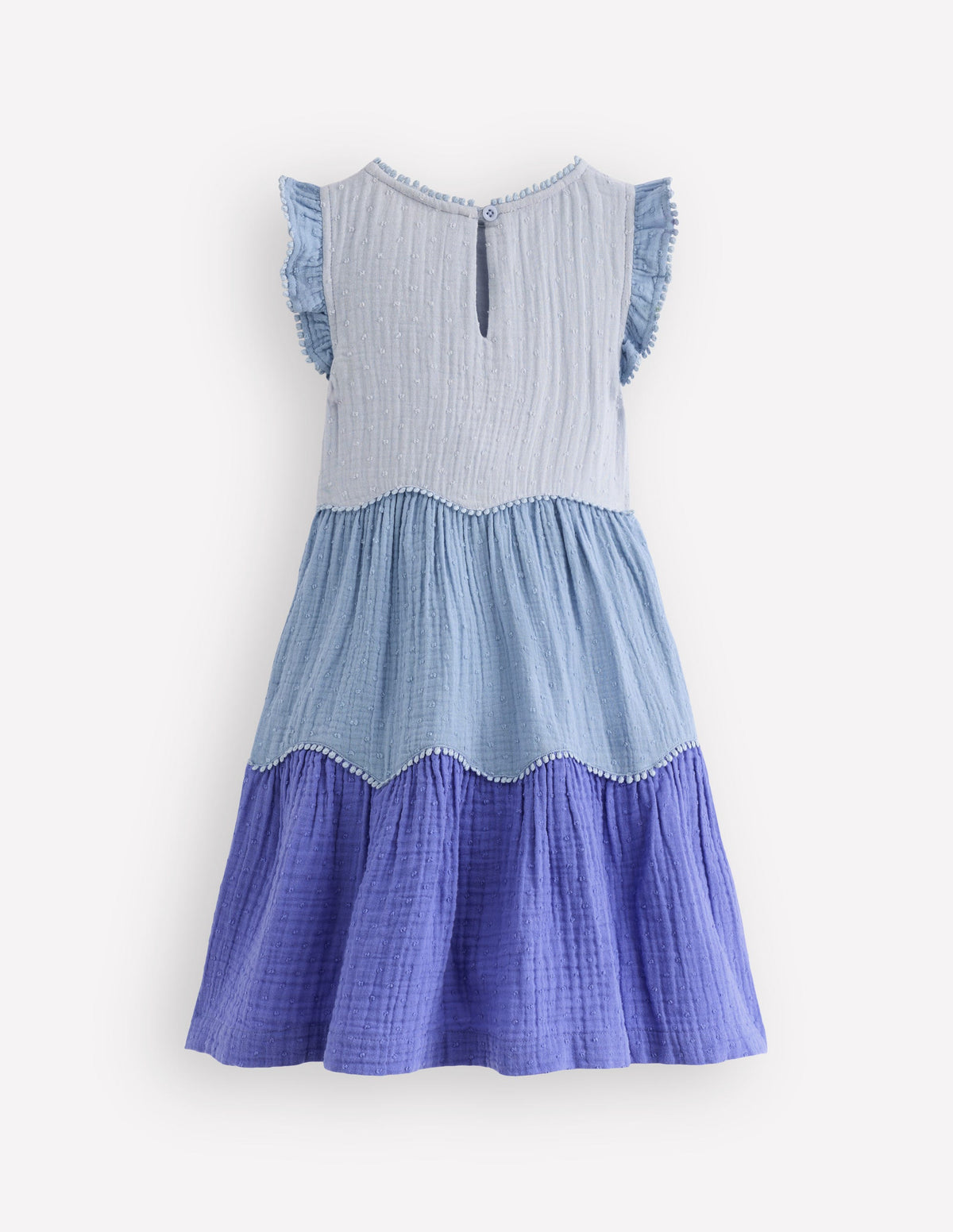 Double Cloth Twirly Dress-Forget Me Not Blue - Image 2