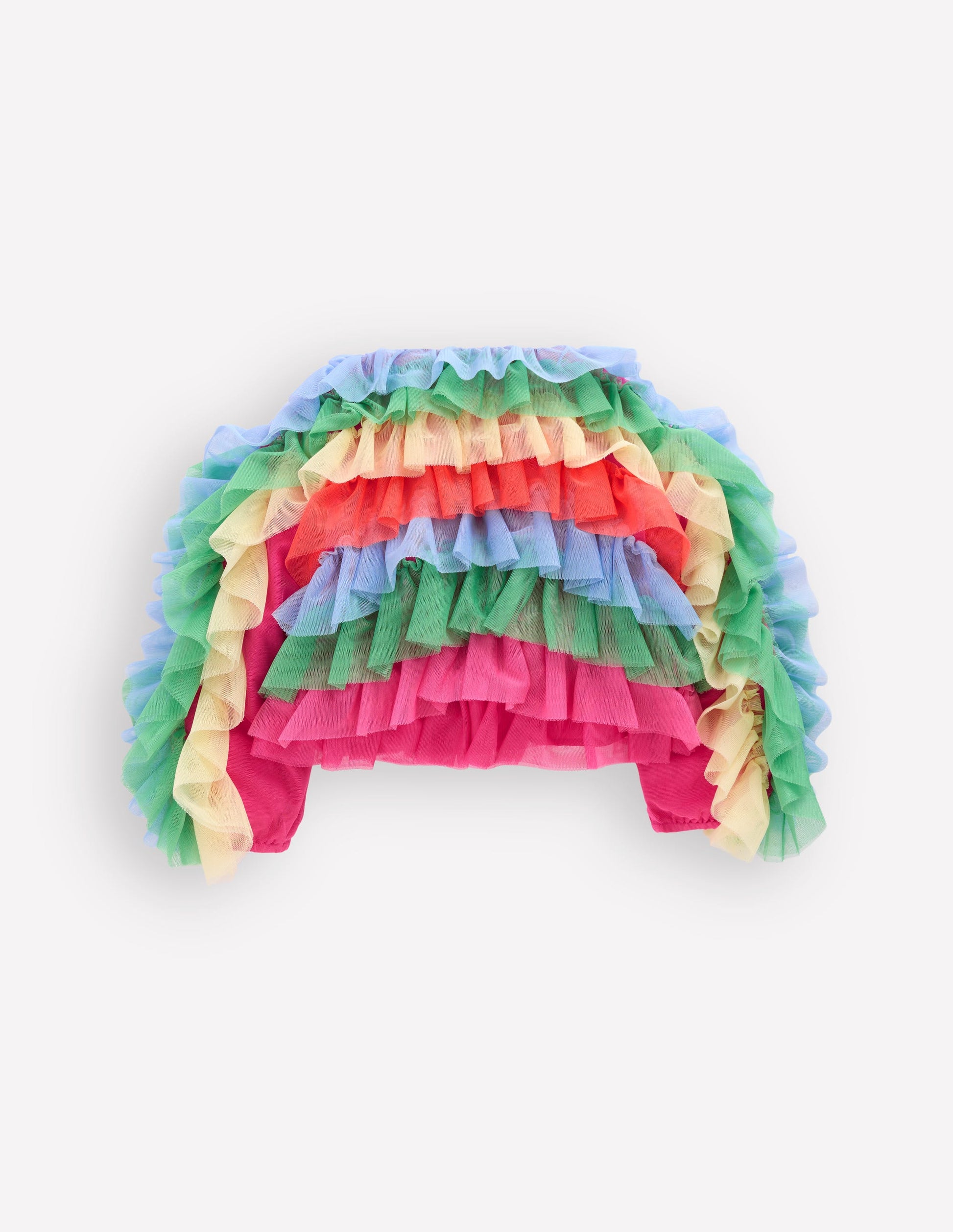 Rainbow Tulle Jacket-Multi Rainbow-5