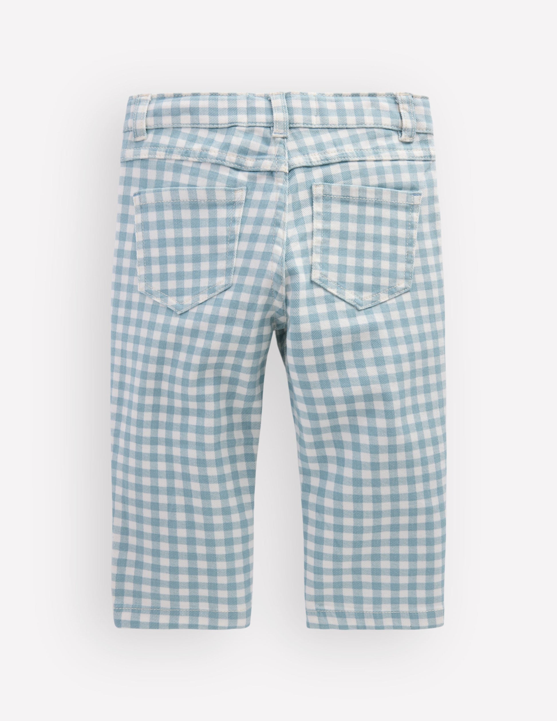 Capri Trousers-Blue Gingham-5
