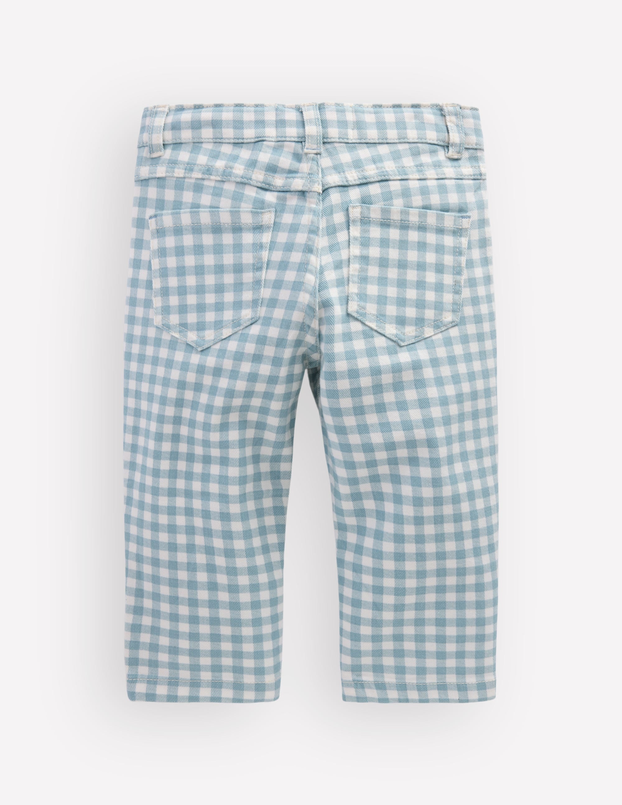 Capri Trousers-Blue Gingham - Image 5