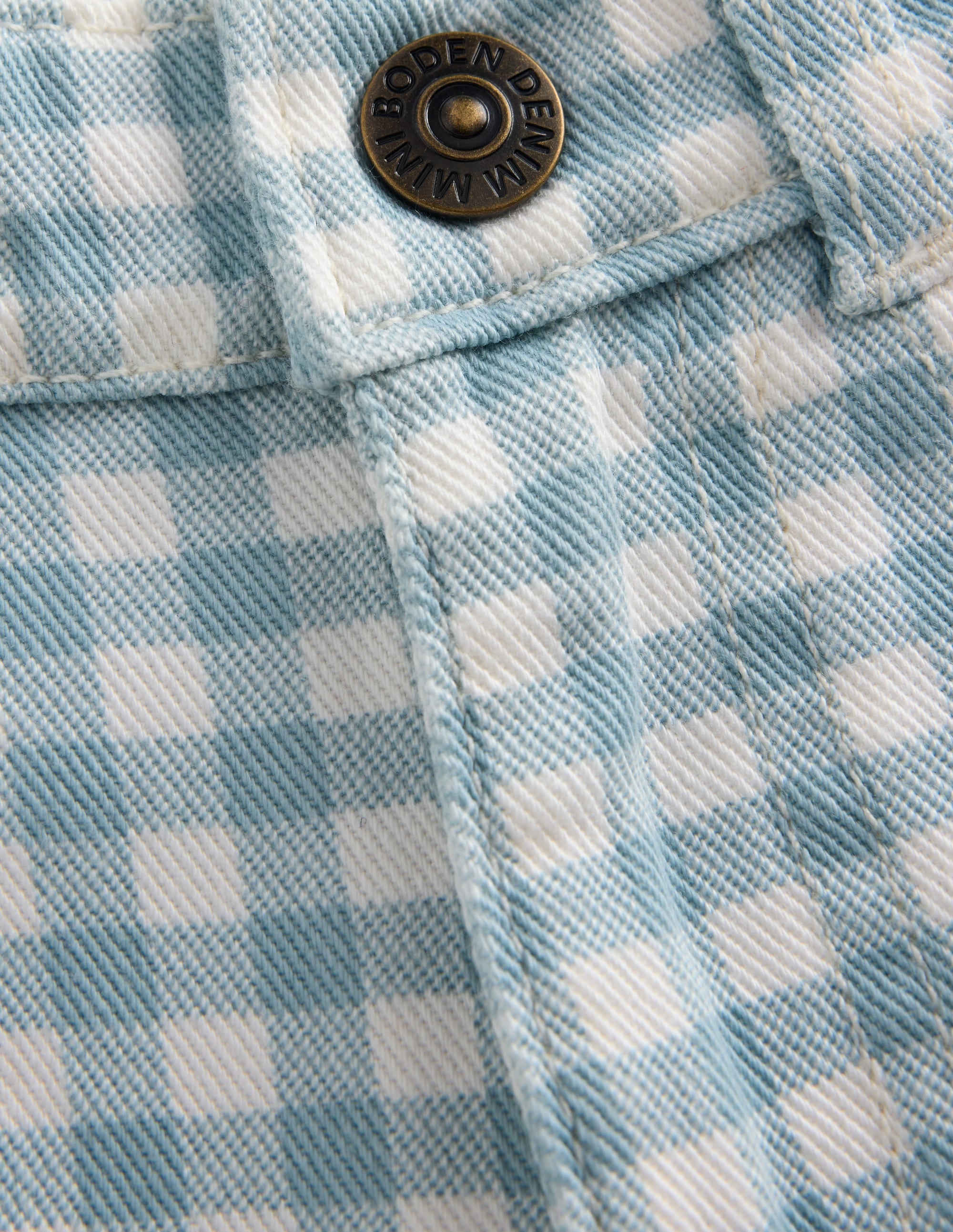 Capri Trousers-Blue Gingham - Image 6