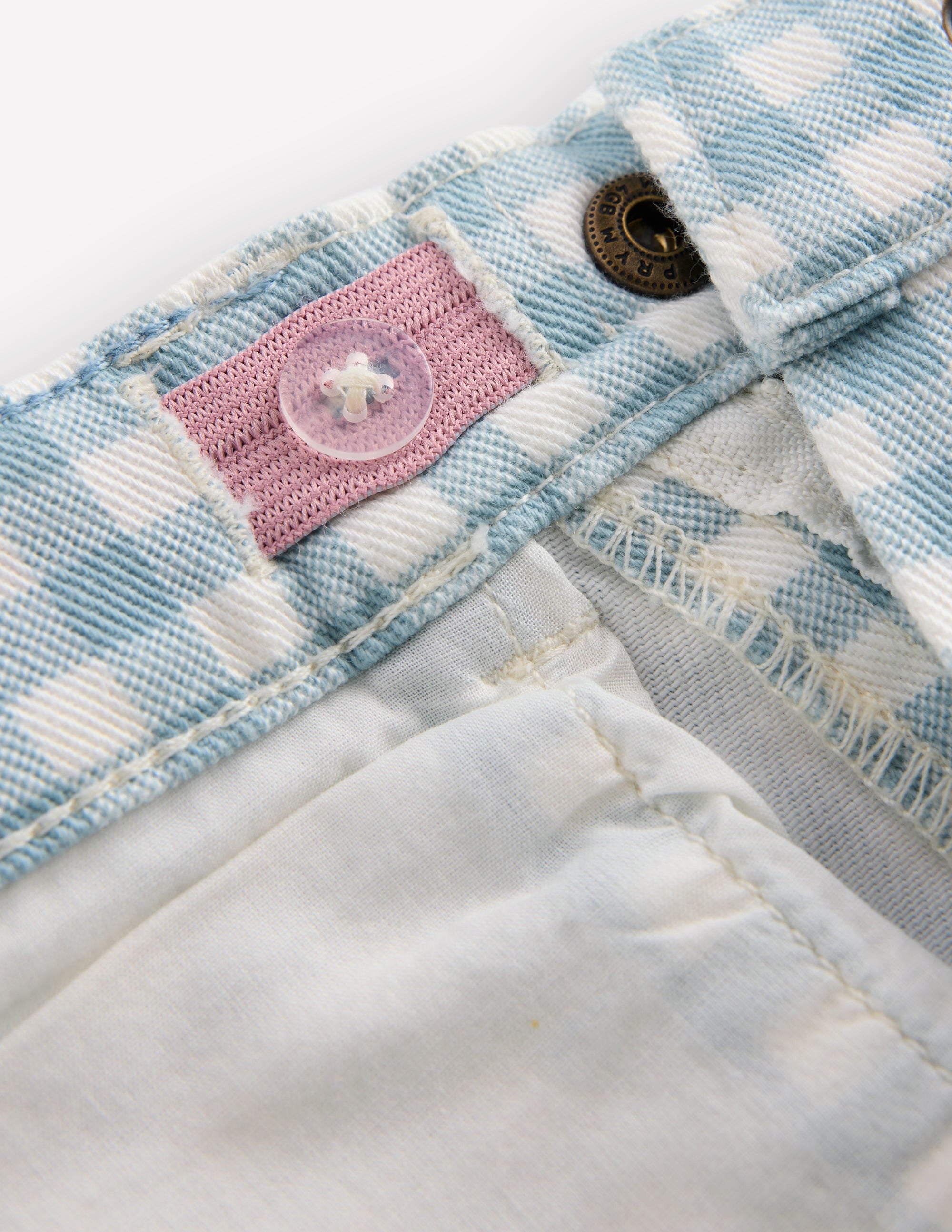 Capri Trousers-Blue Gingham - Image 7