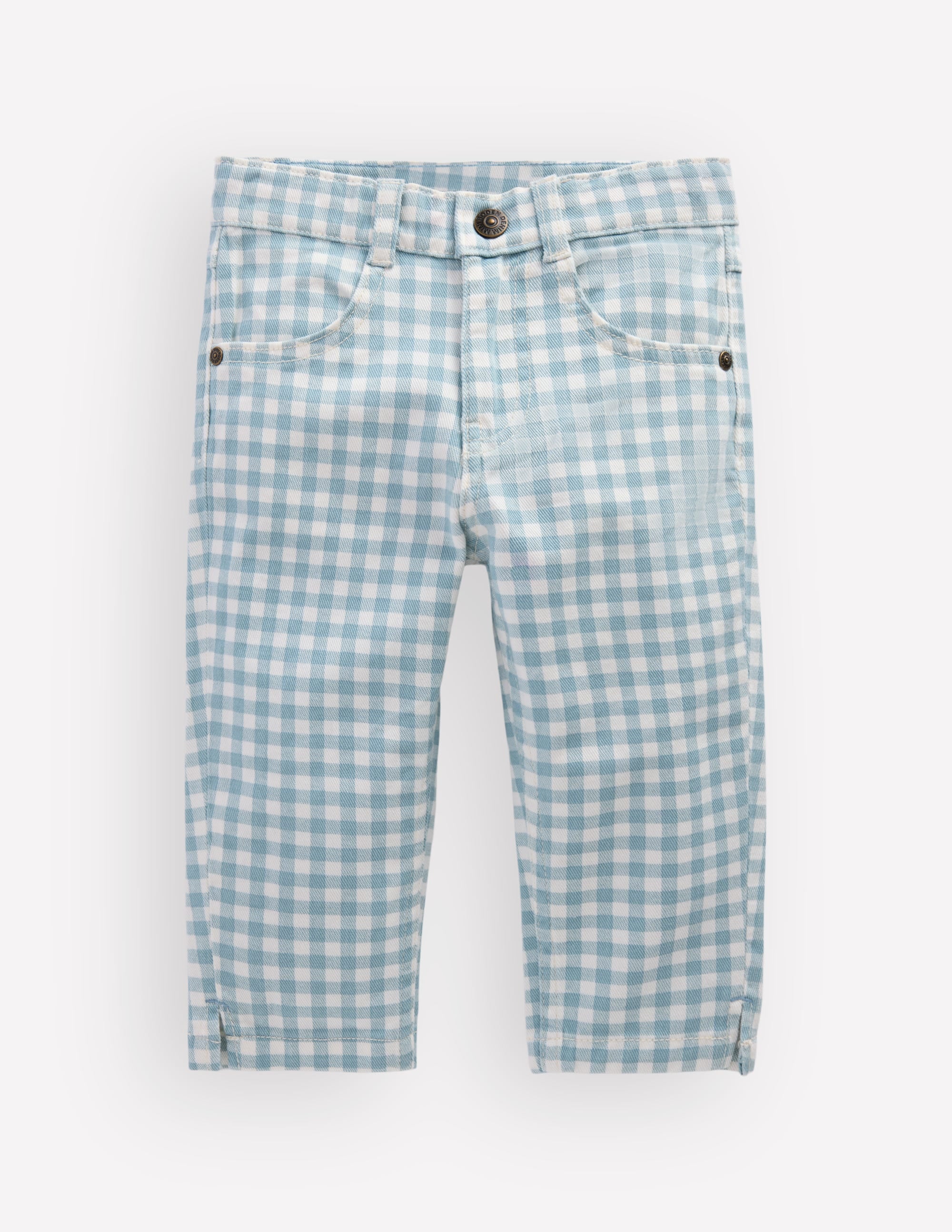 Capri Trousers-Blue Gingham - Image 4