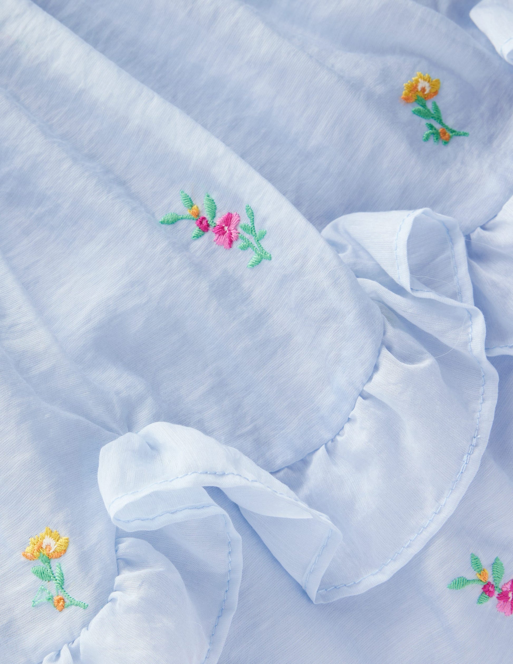 Tiered Ruffle Occasion Dress-Misty Blue-4