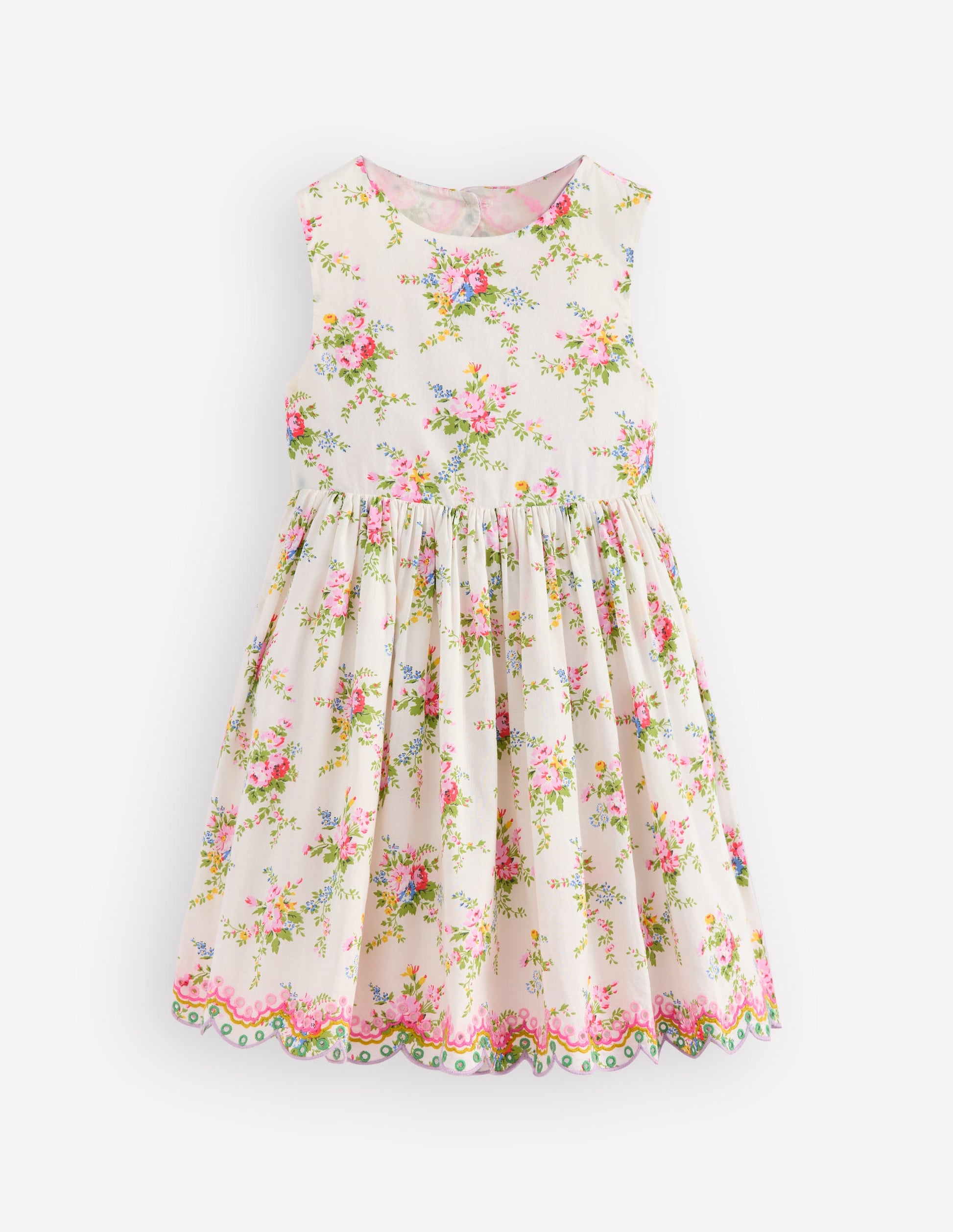 Broderie Back Detail Dress-Soft Ivory Rosa-2
