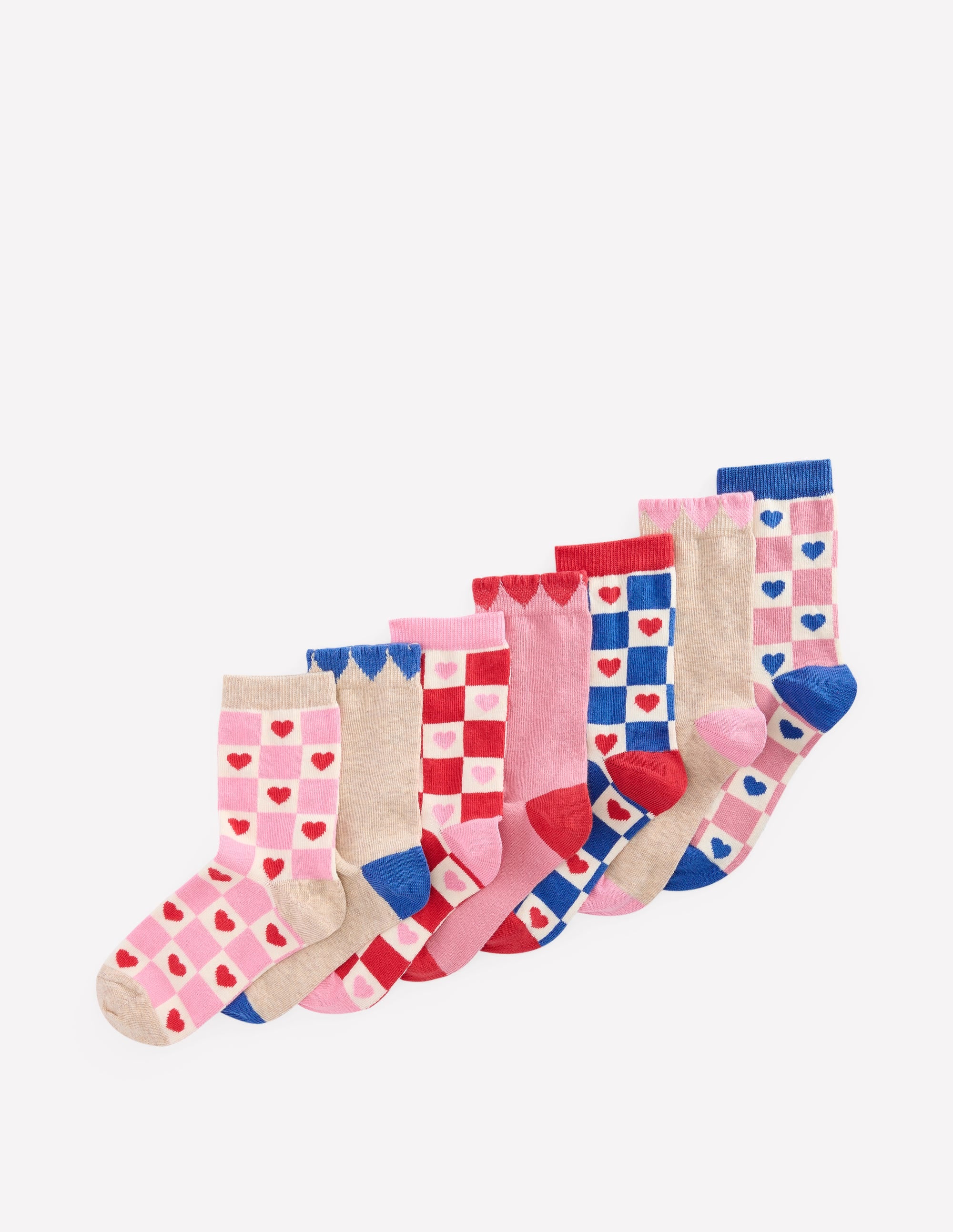 Socks 7 Pack-hearts - Image 1