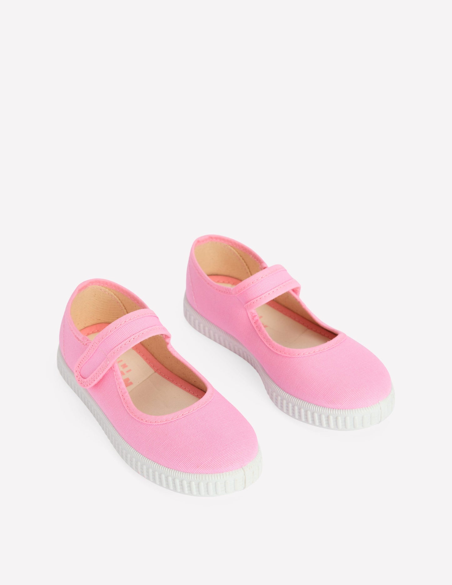 Canvas Mary Janes-Pink