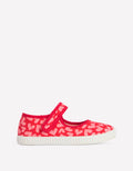 Canvas Mary Janes-Hearts