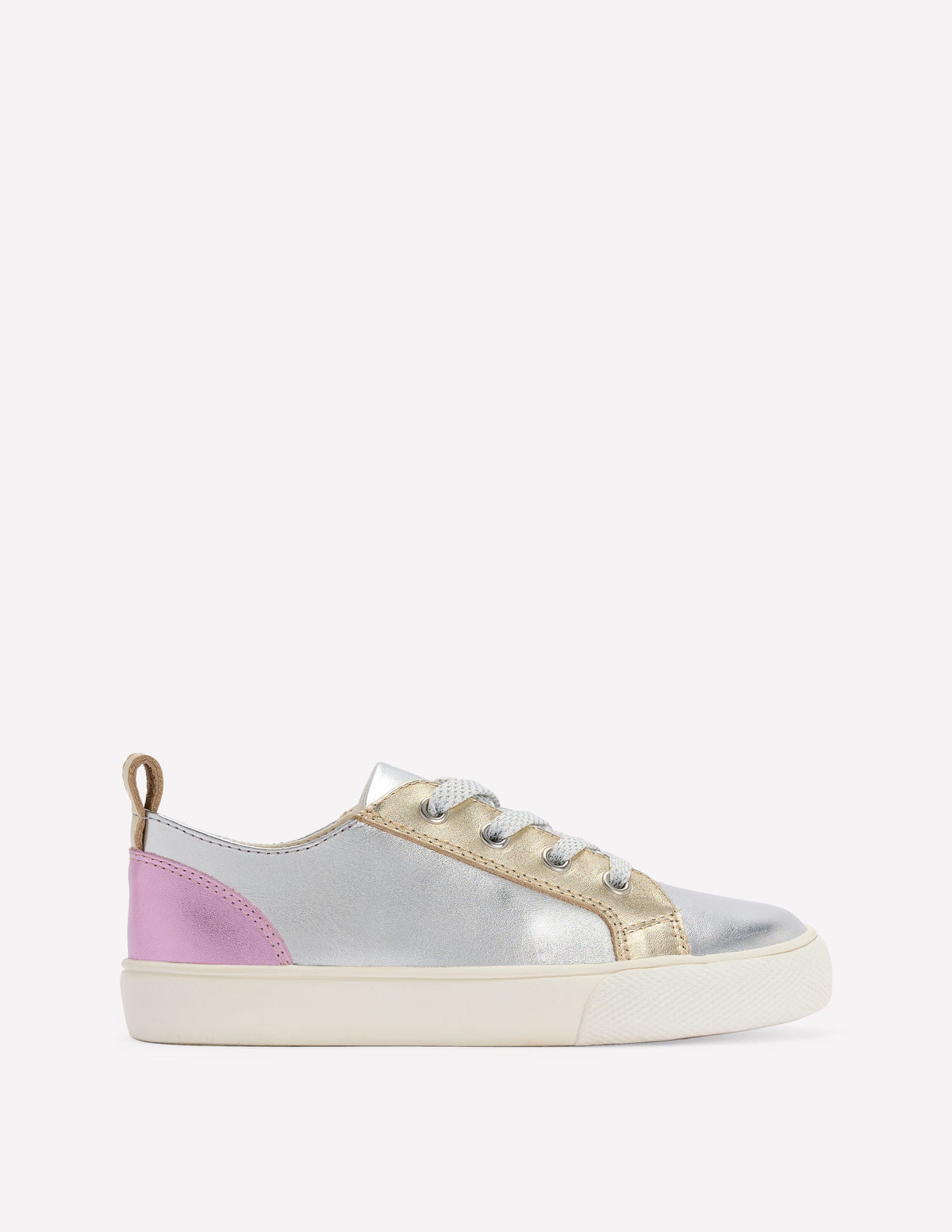 Leather Metallic Low Tops-Metallic - Image 1