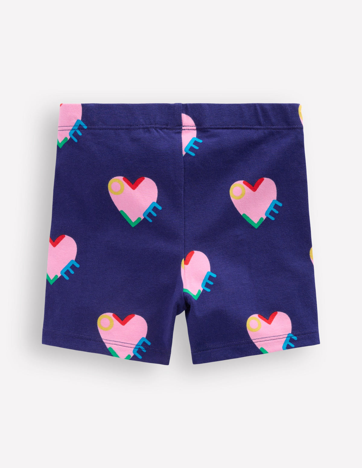 Cartwheel Shorts-Navy Love Hearts - Image 2