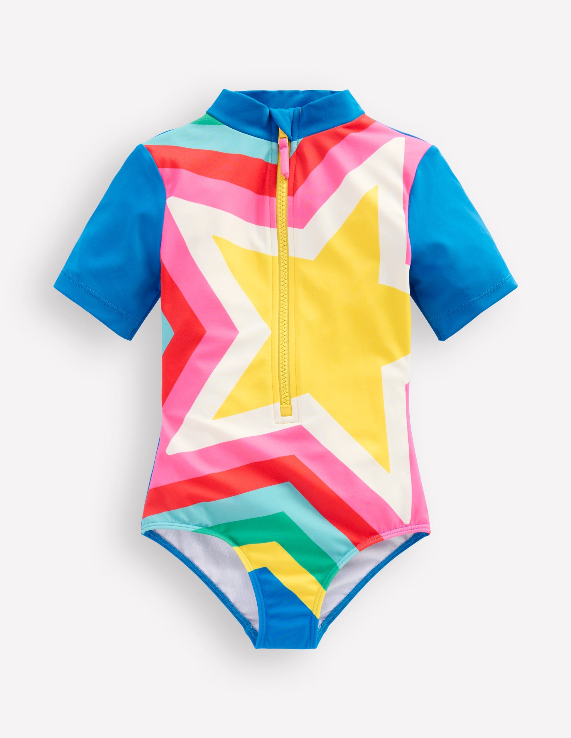 Short Sleeve Swimsuit-Multi Star-1