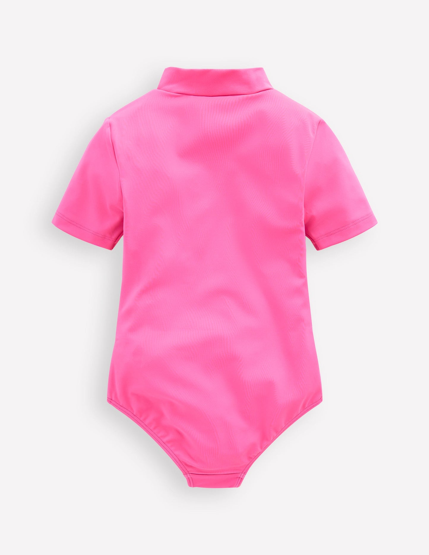 Short Sleeve Swimsuit-Cinnamon Red Sixties Sunrise