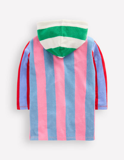 Romie Towelling Zip Throw-On-Multi Hotchpotch Stripe-3