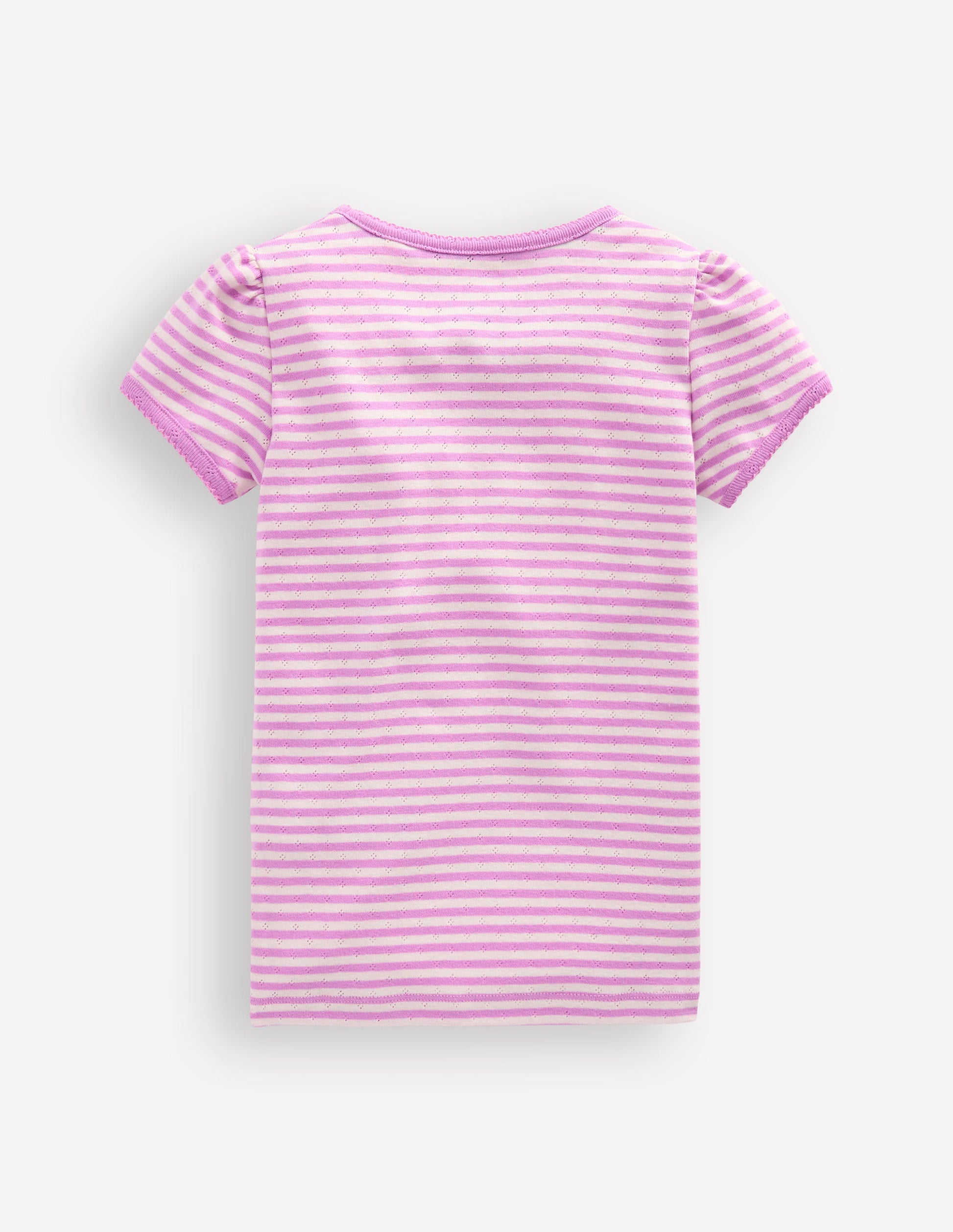 Short Sleeve Pointelle Top-Sugared-2