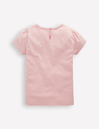 Puff Sleeve Superstitch Top-French Pink Ballet Shoes-2
