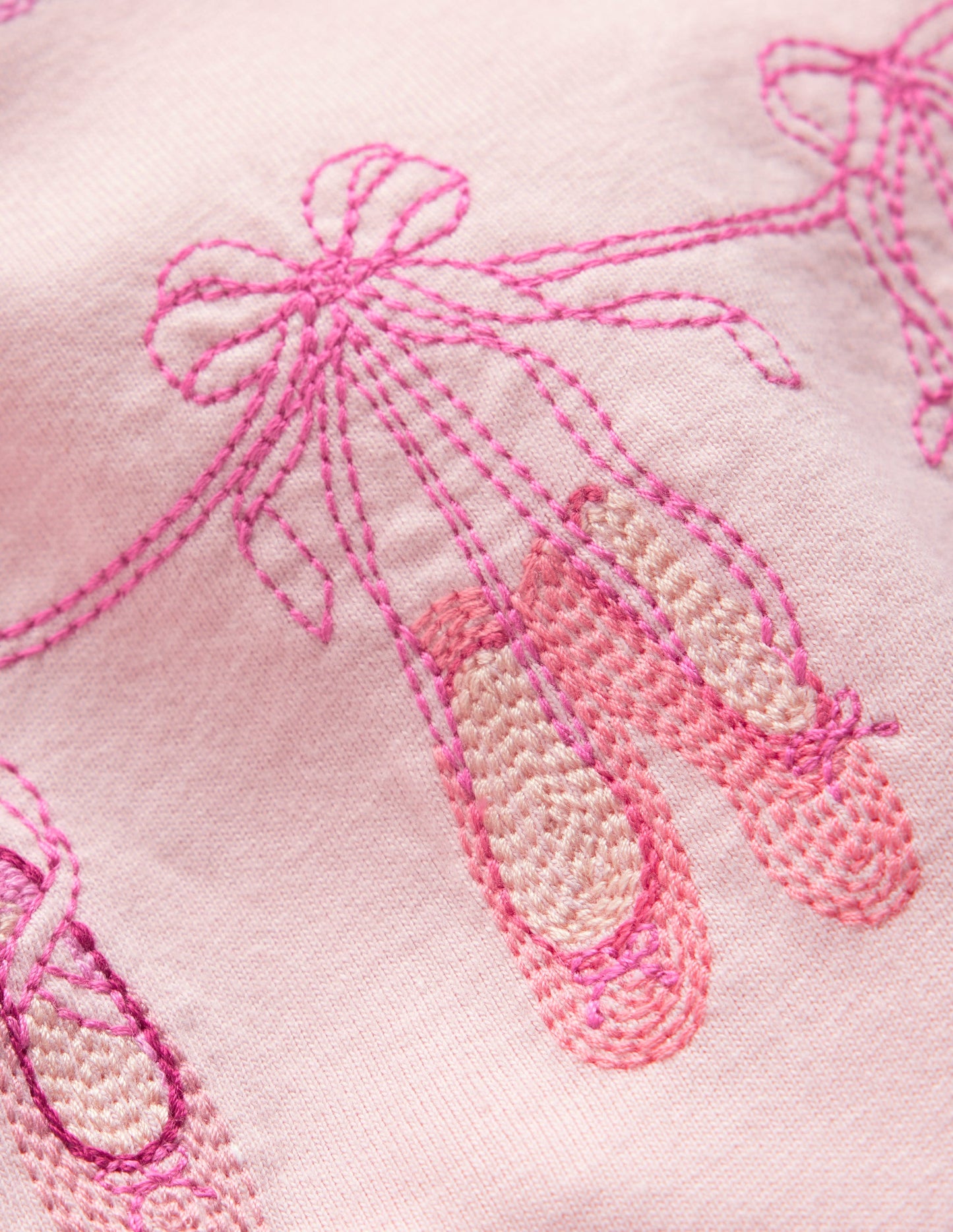 Puff Sleeve Superstitch Top-French Pink Ballet Shoes