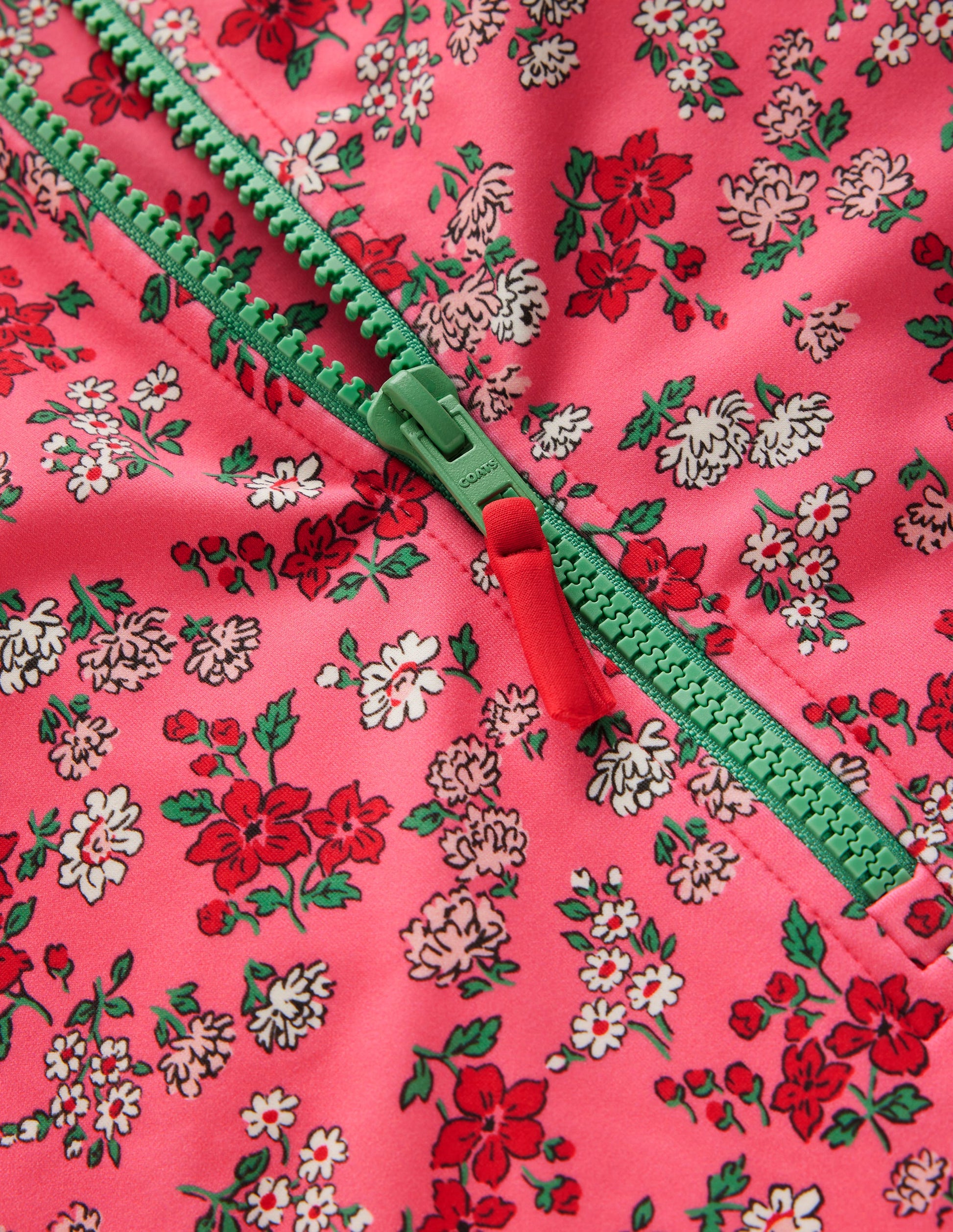 Long-Sleeved Swimsuit-Salmon Pink Meadow Floral-3