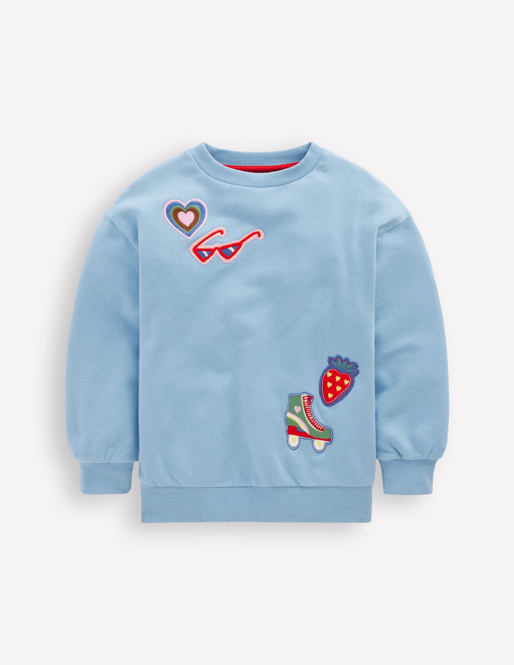 Bobbie Appliqué Sweatshirt-Glacier Lake Badges - Image 1