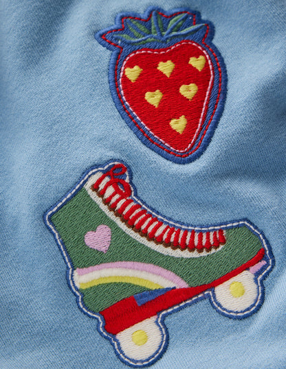Bobbie Appliqué Sweatshirt-Glacier Lake Badges-4