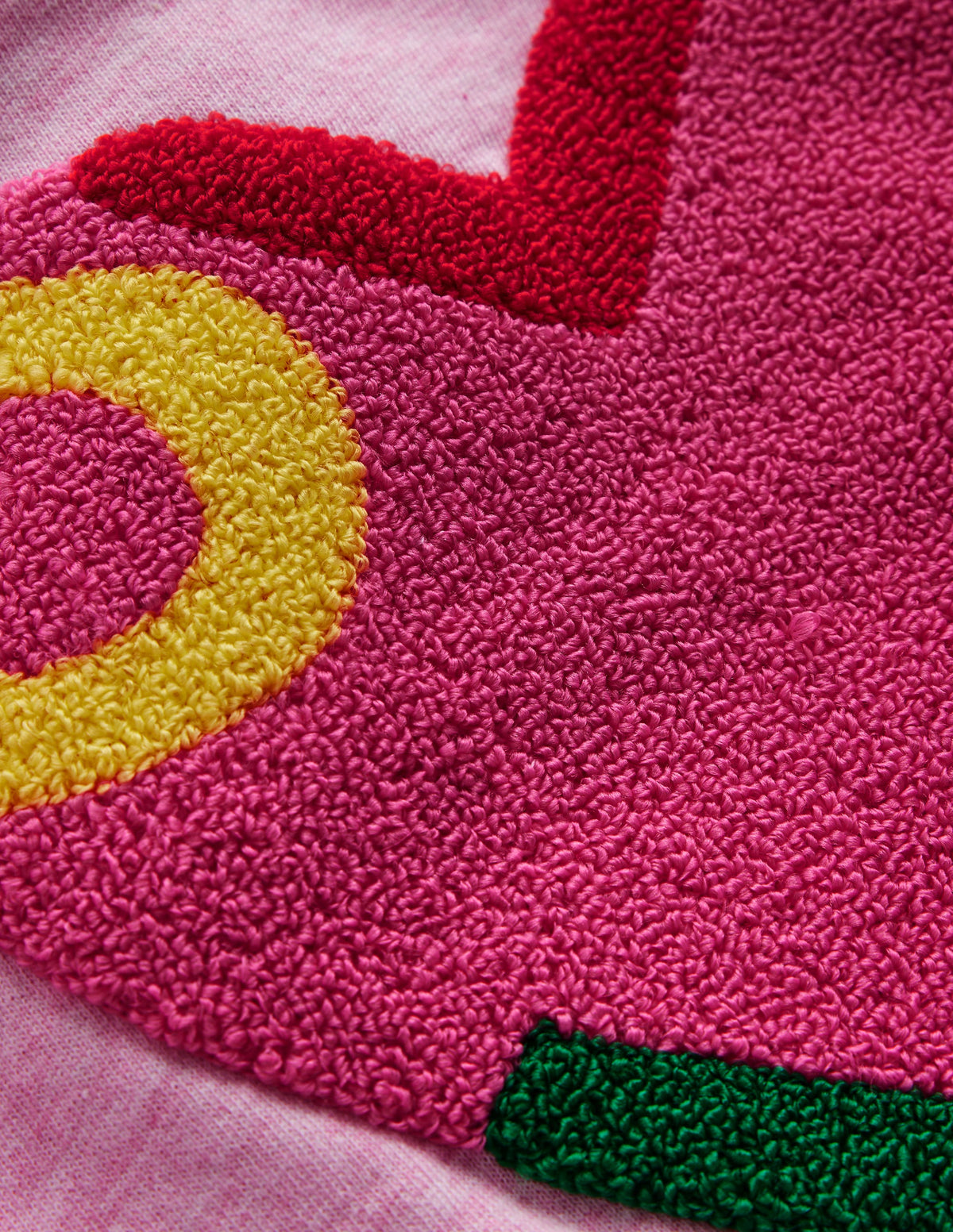 Bobbie Appliqué Sweatshirt-Pink Marl Love - Image 3
