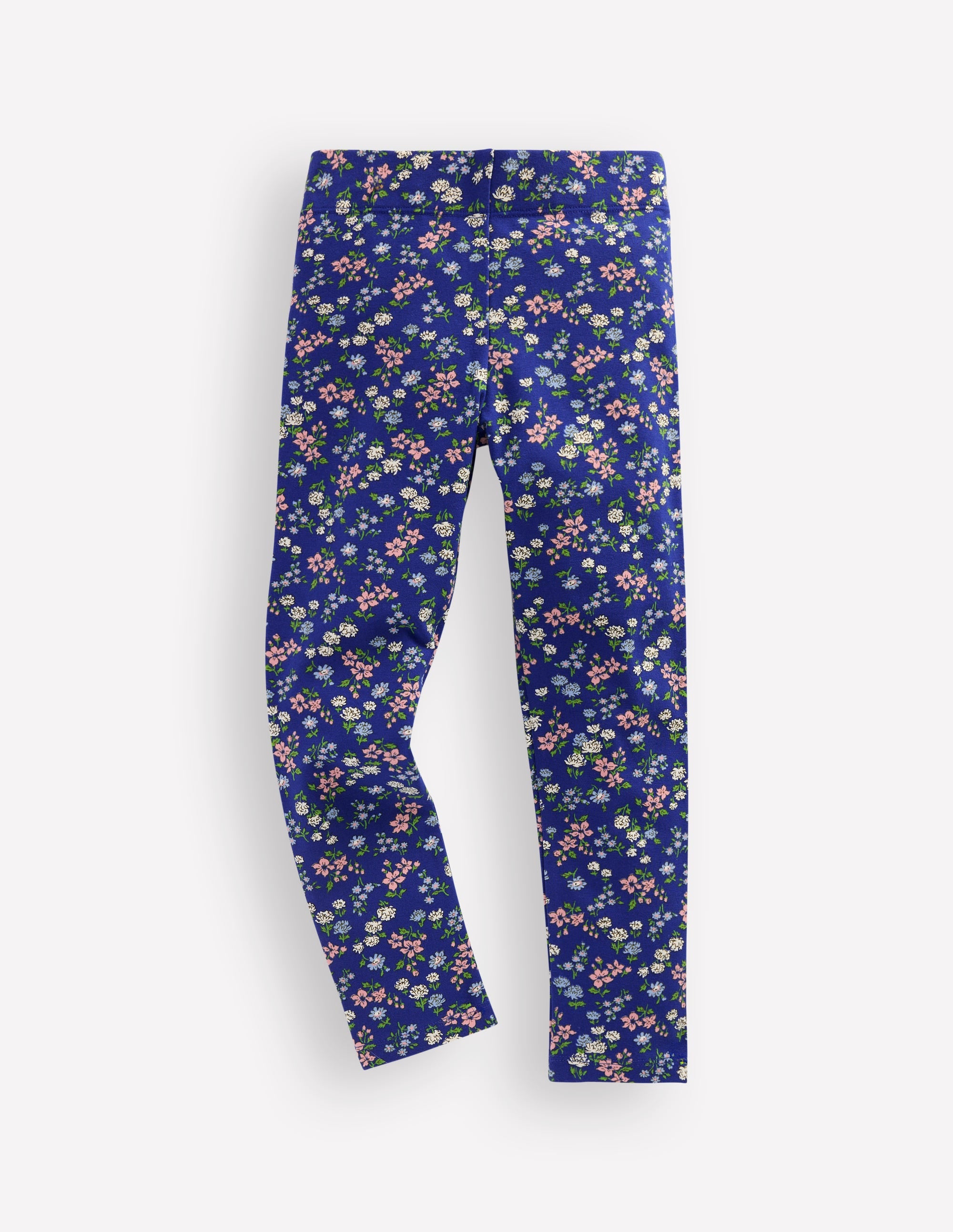 Fun Leggings-Blue Floral - Image 1